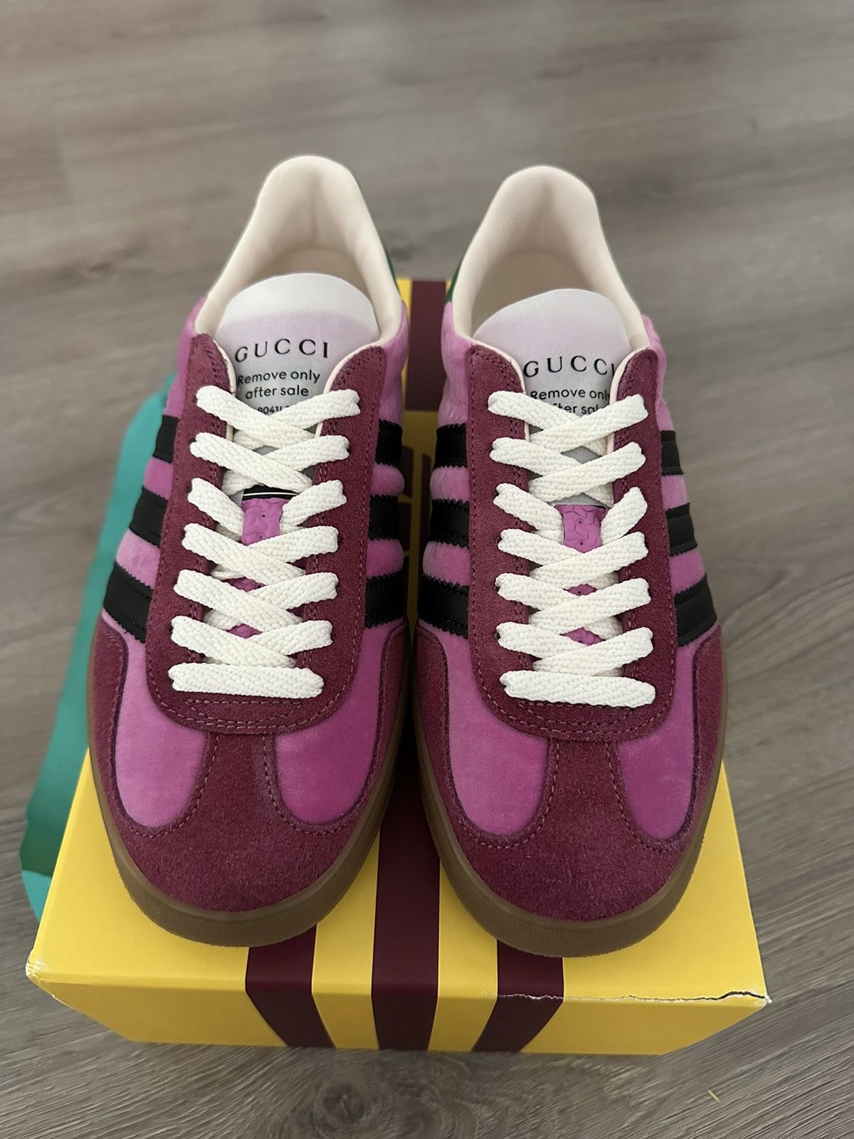 Adidas x Gucci Gazelle Pink Velvet - 2