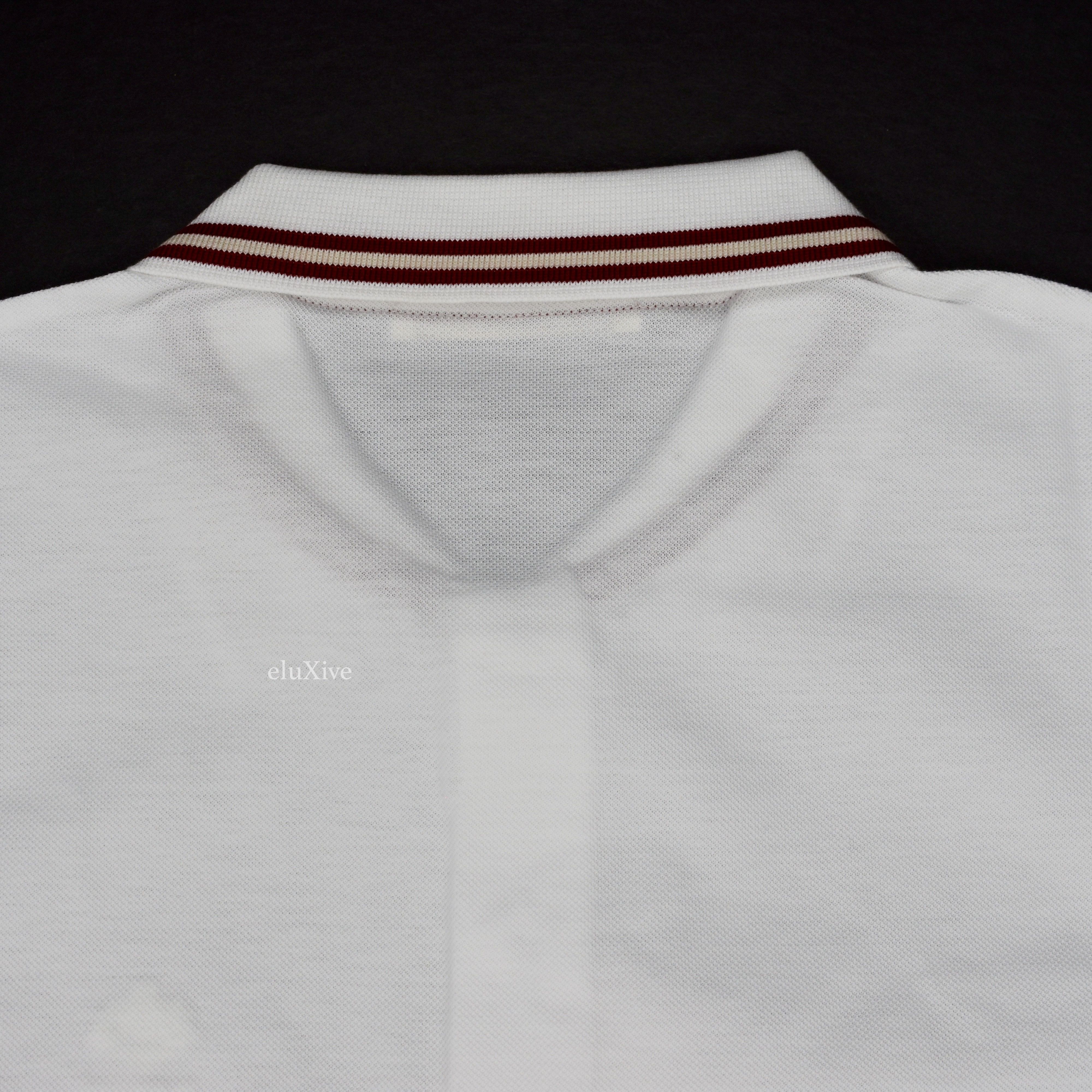 Bally - White Web Trim Logo Polo Shirt NWT - 9