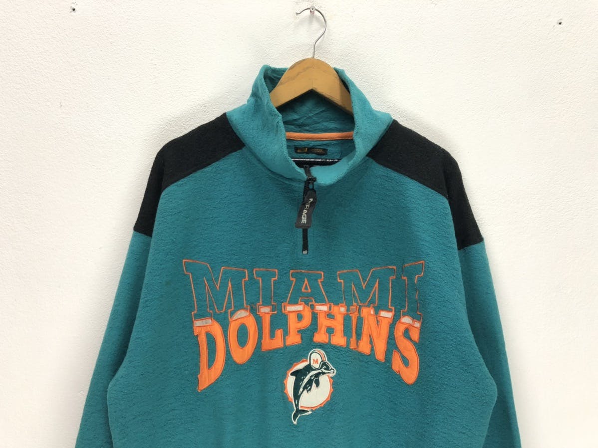 Vintage Miami Dolphin Football Team Fleece Sweatshirt - 2