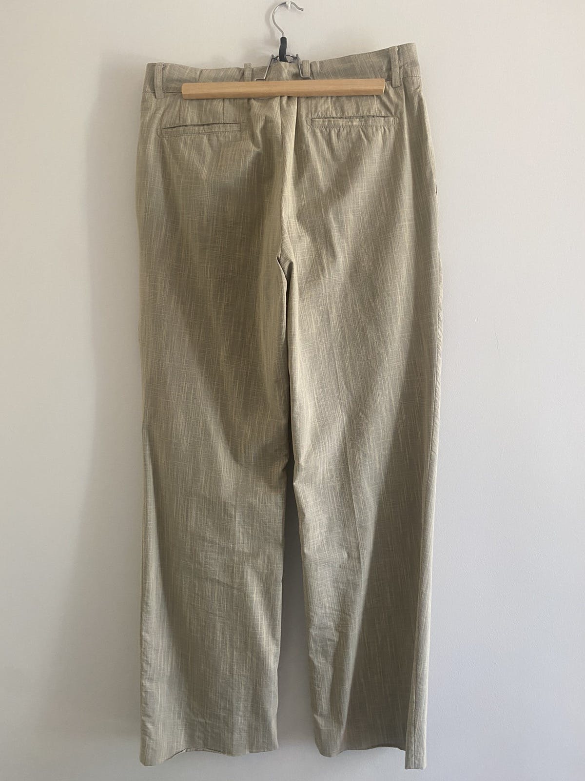 Beige cotton trousers - 2