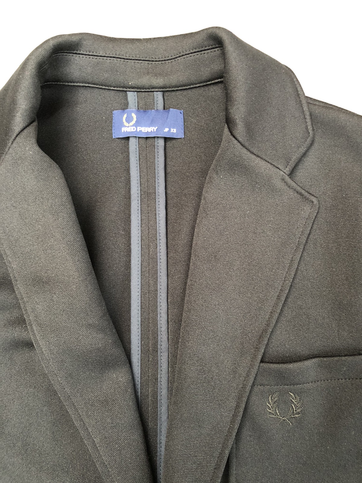 Fred Perry Men Jersey Tailored Plan Blazer Jacket - 1