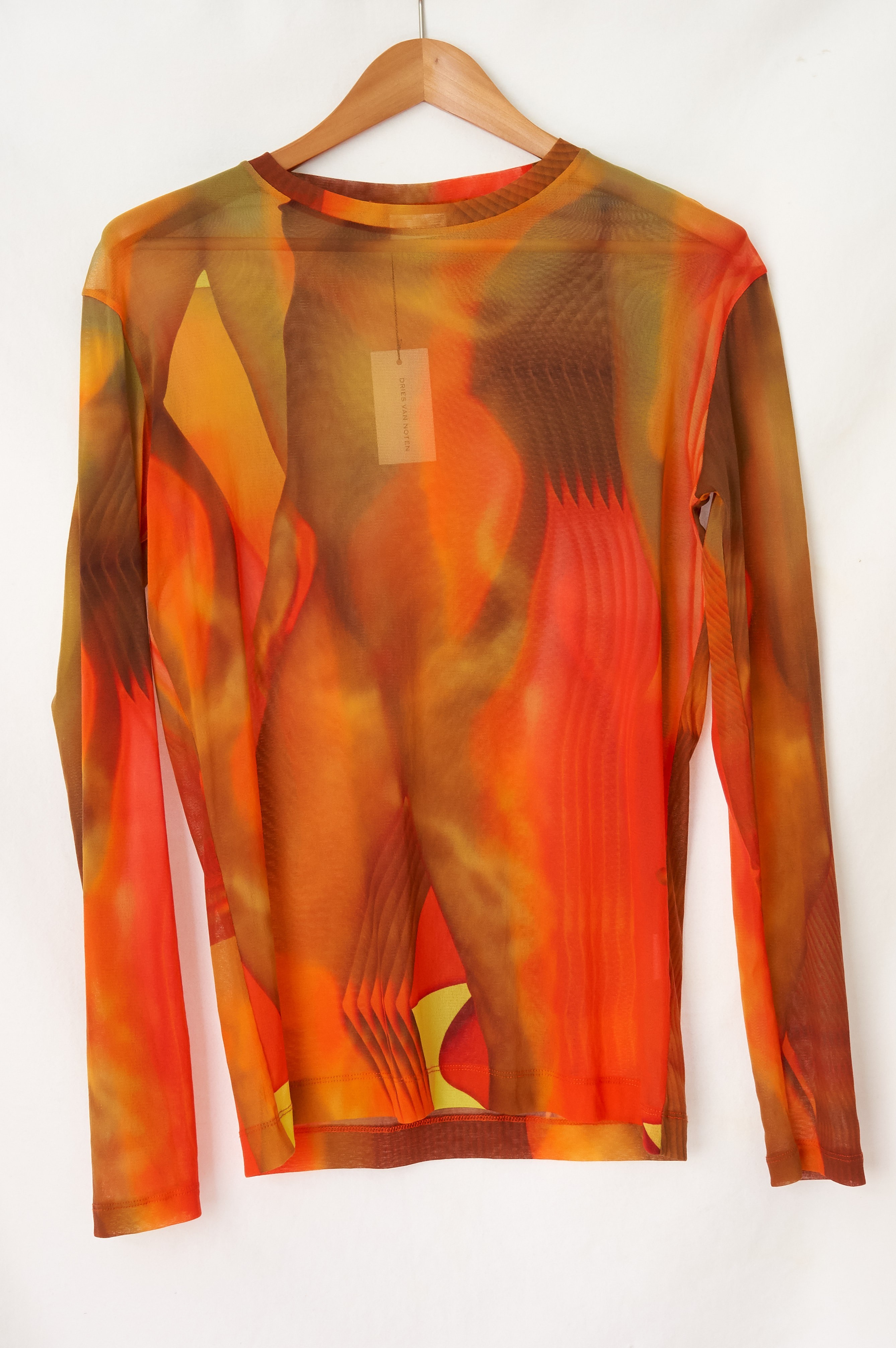 NWT SS20 sheer jersey top - 1