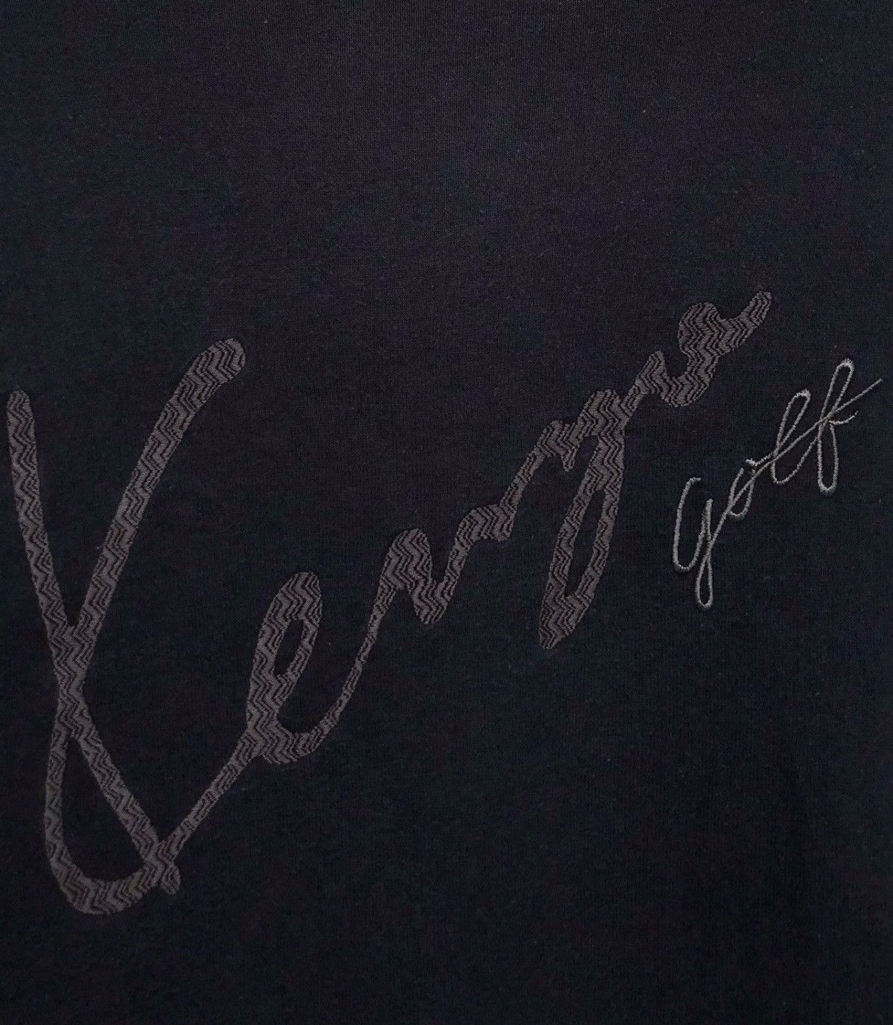 Vintage Kenzo Signature Logo Black Baggy Boxy Sweatshirt - 5