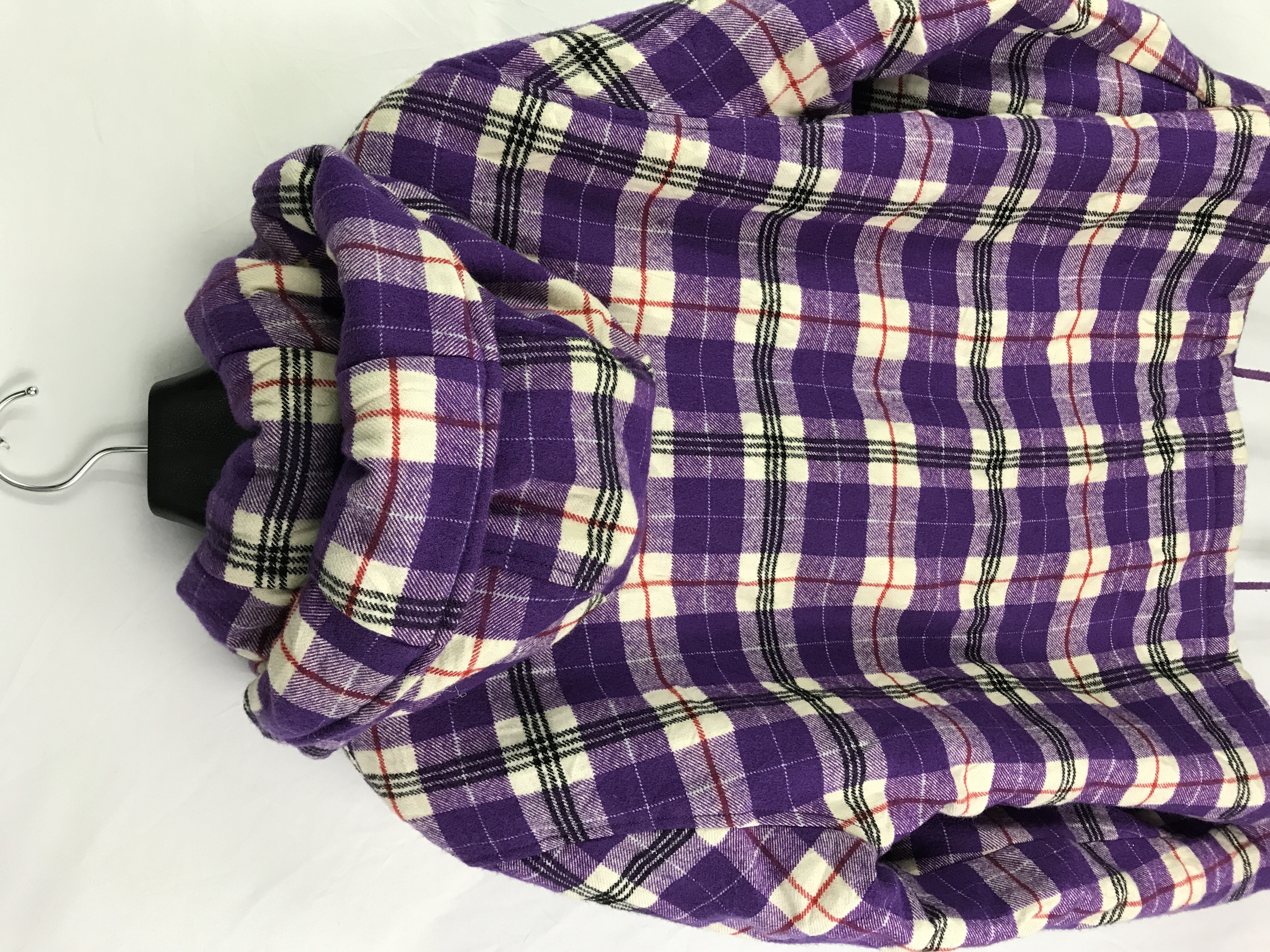 ADIDAS Plaid Checked Outerwear Duffle Coat Hoodie - 14