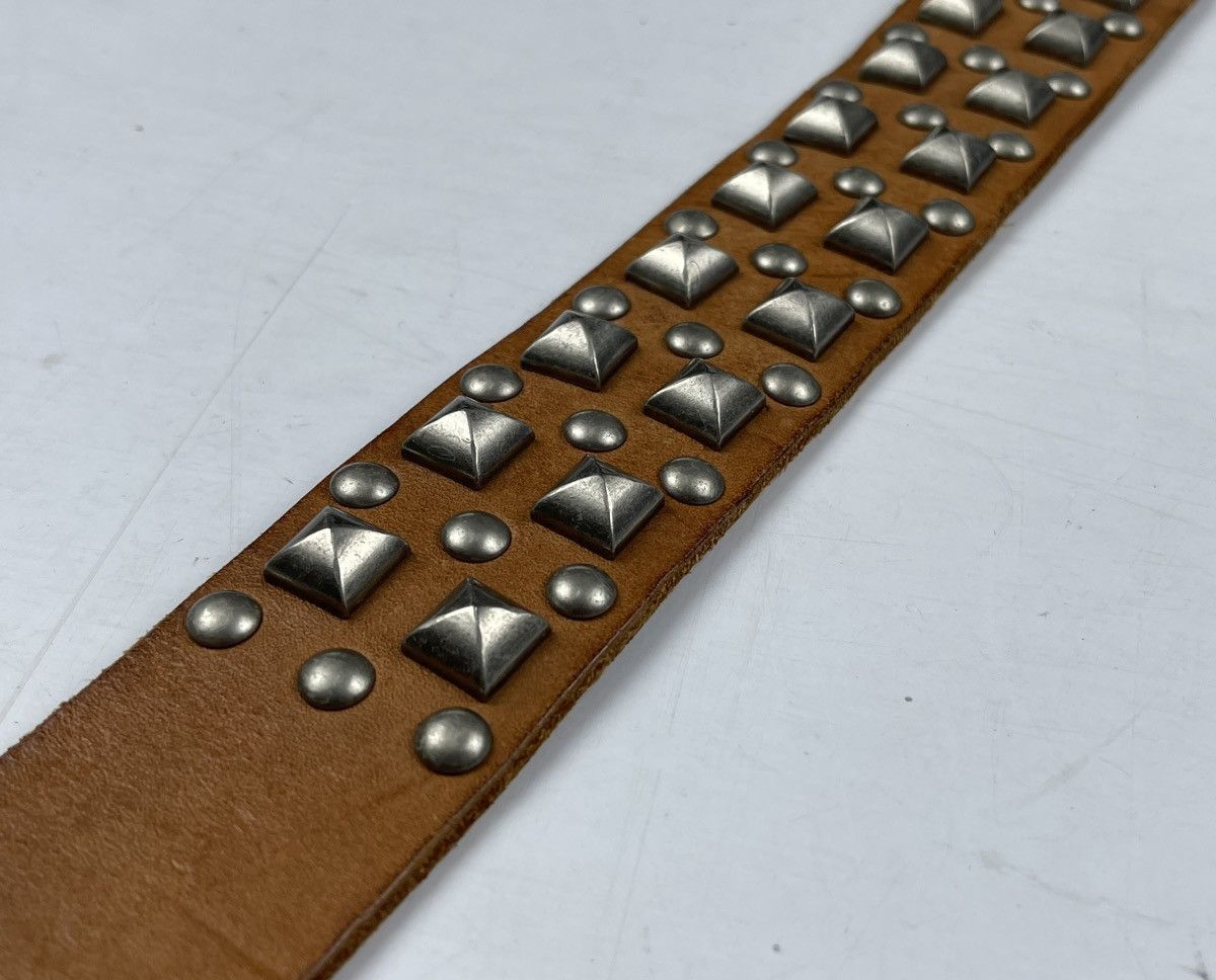 Genuine Leather - spiked belt leather - 6