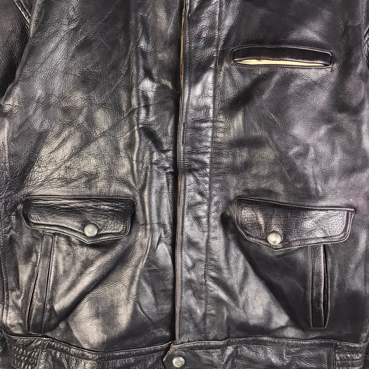 Vintage Superman Sherpa Lined Leather Jacket - 7