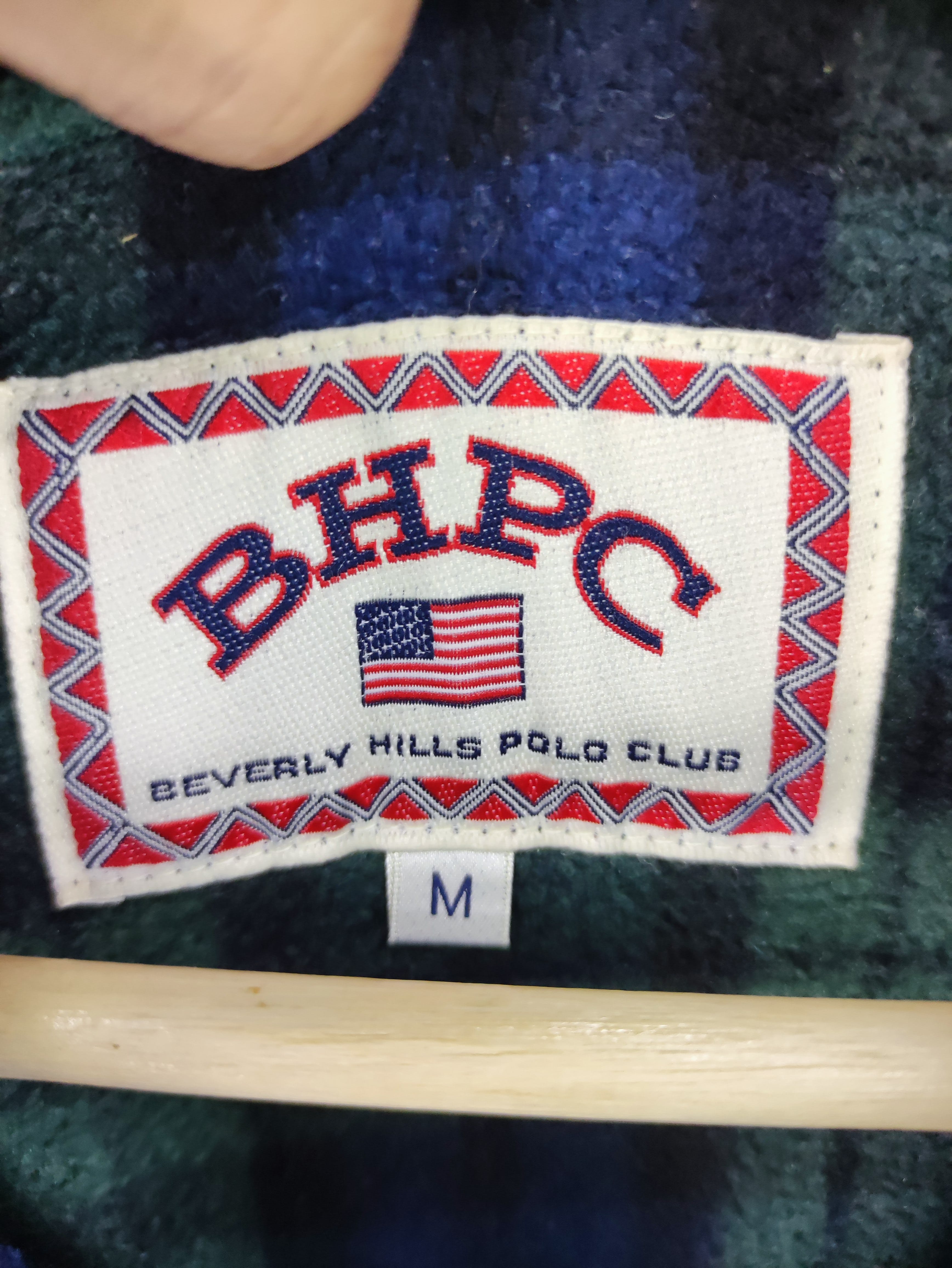 Vintage Beverly Hills Polo Club Fleece Jacket Reversible - 6