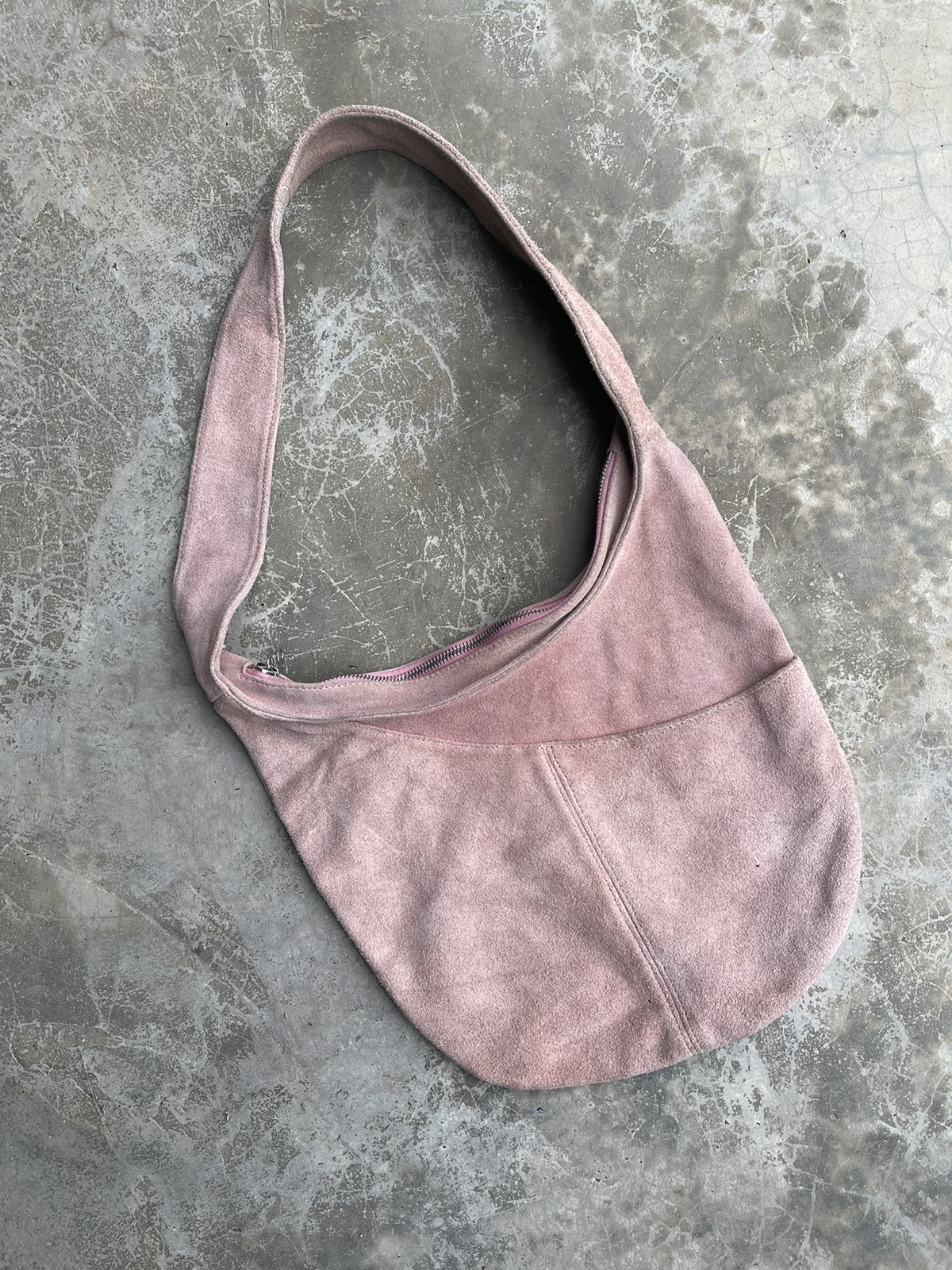 Vintage A.P.C suede leather shoulder bag - 1