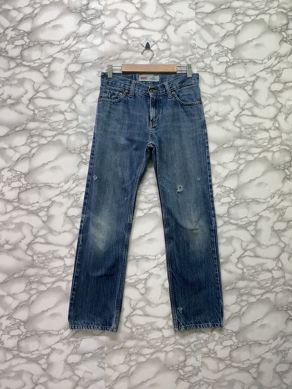 Vintage Levis 514 Straight Low Rise Distressed Denim -L19 - 1