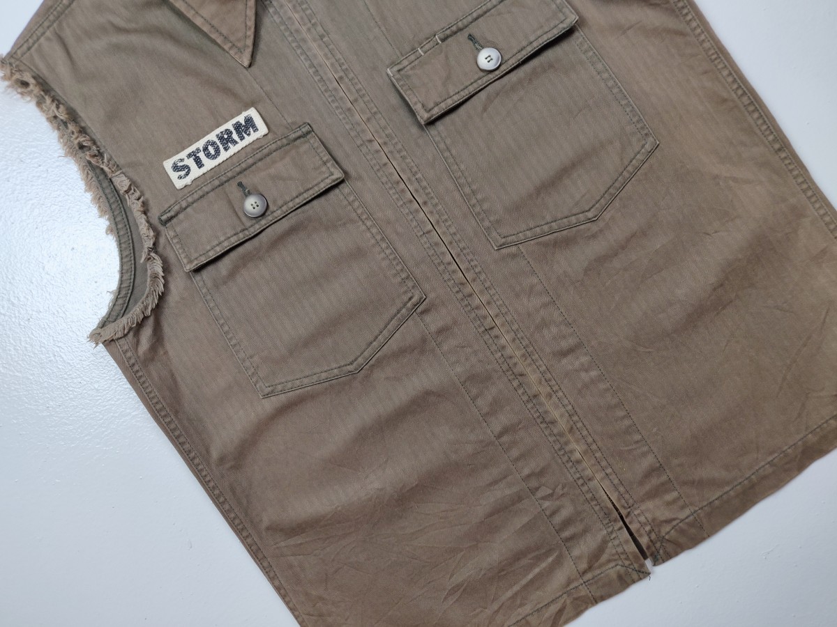 Japanese Brand - Dog House Distressed Vest Jacket Outerwear - 3