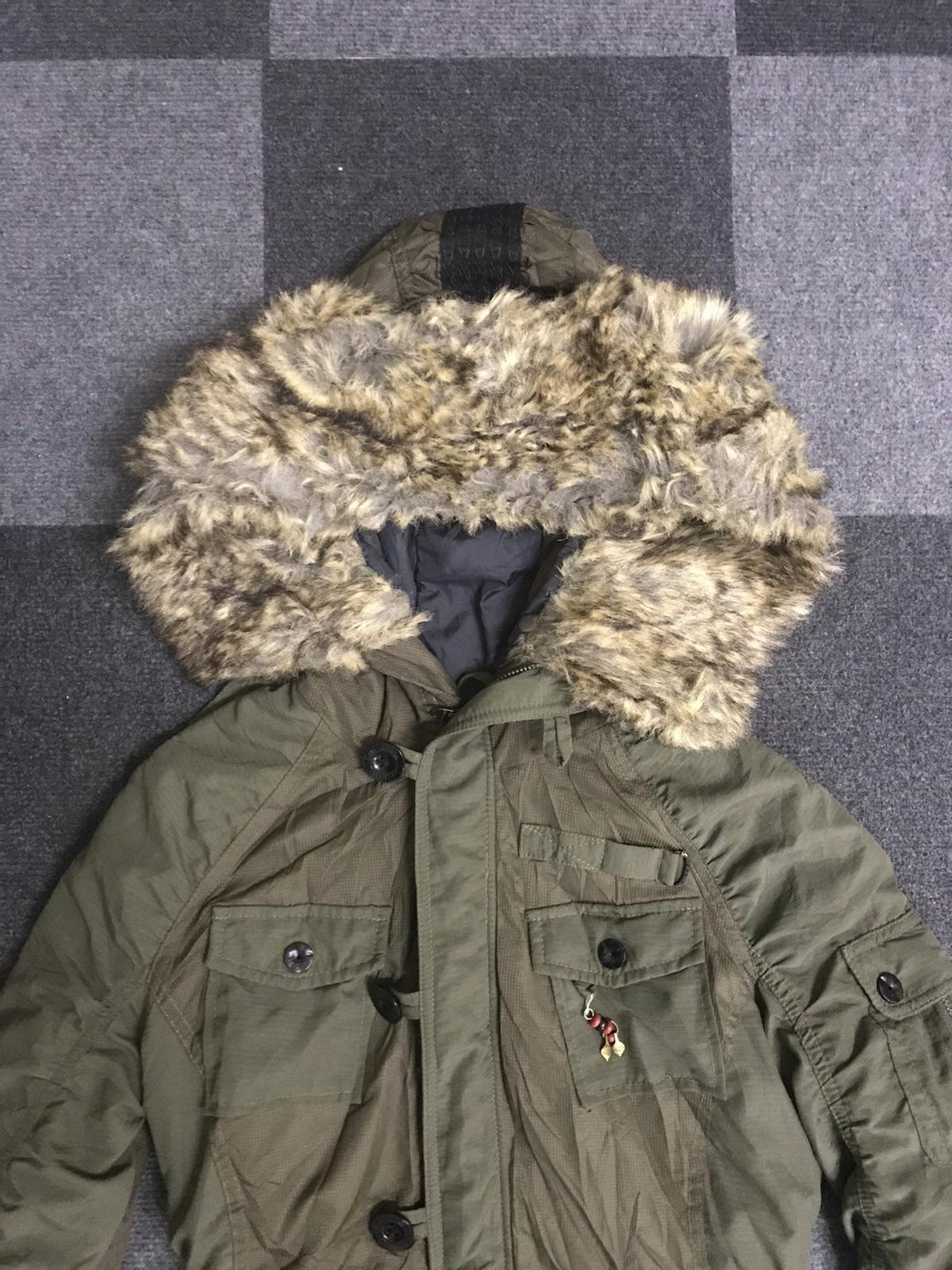 PAR7 DIESEL Italy Very Rare Archival Two Tone Military Parka - 2