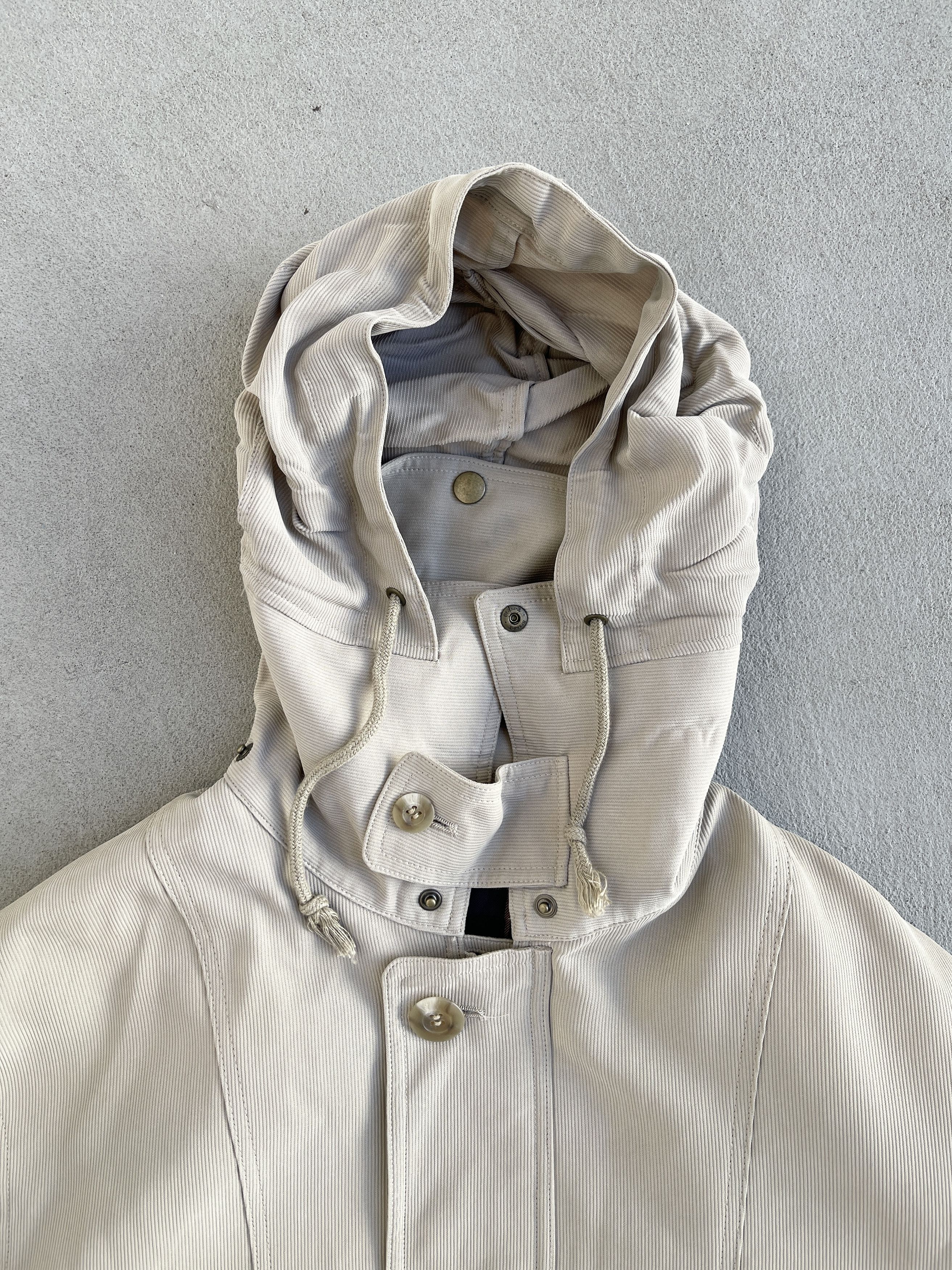 STEAL! 1990s Balenciaga Made in Japan Hooded Trench Coat (L) - 4