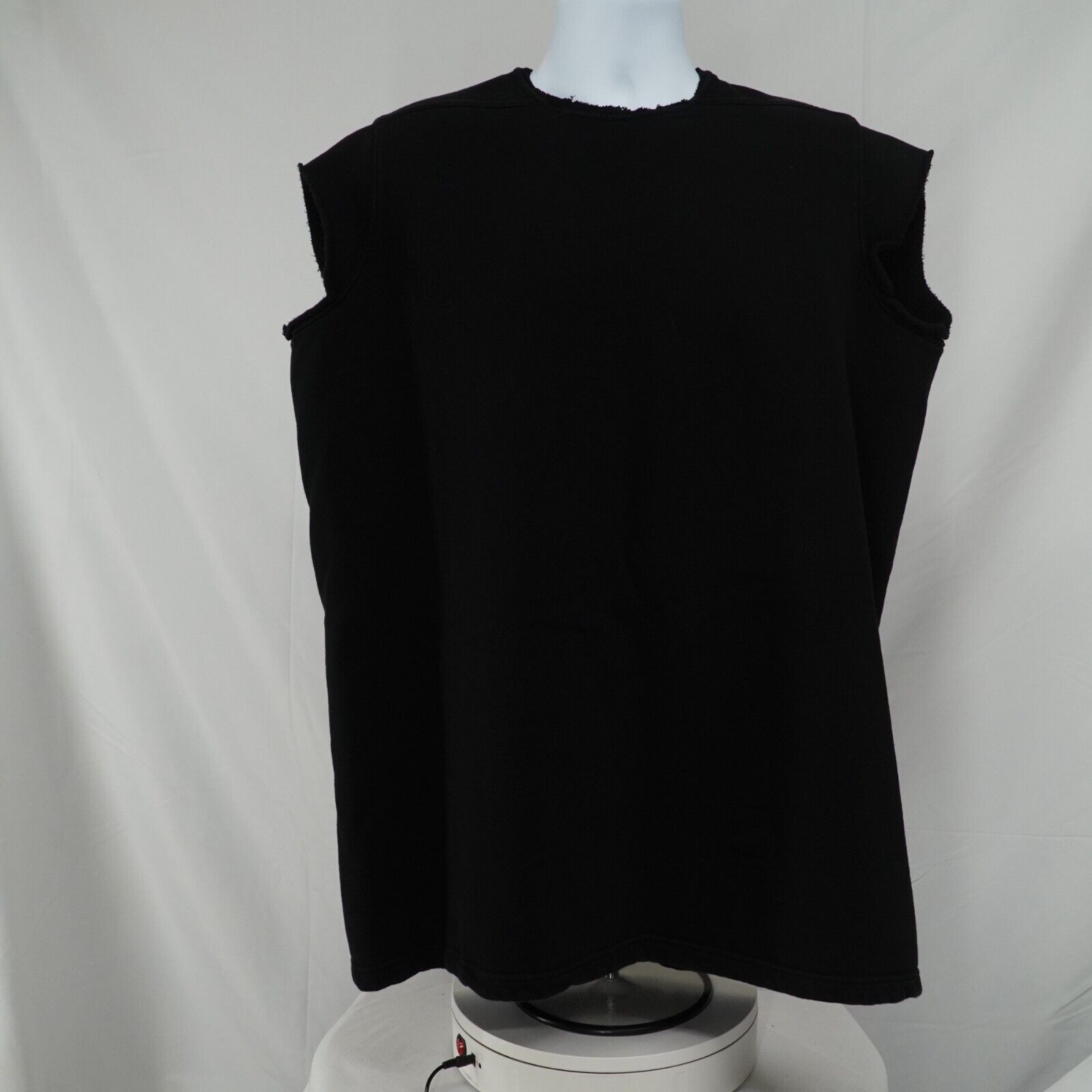 Jumbo Black Sleeveless Sweater Shirt Oversized SS16 Cyclops - 19