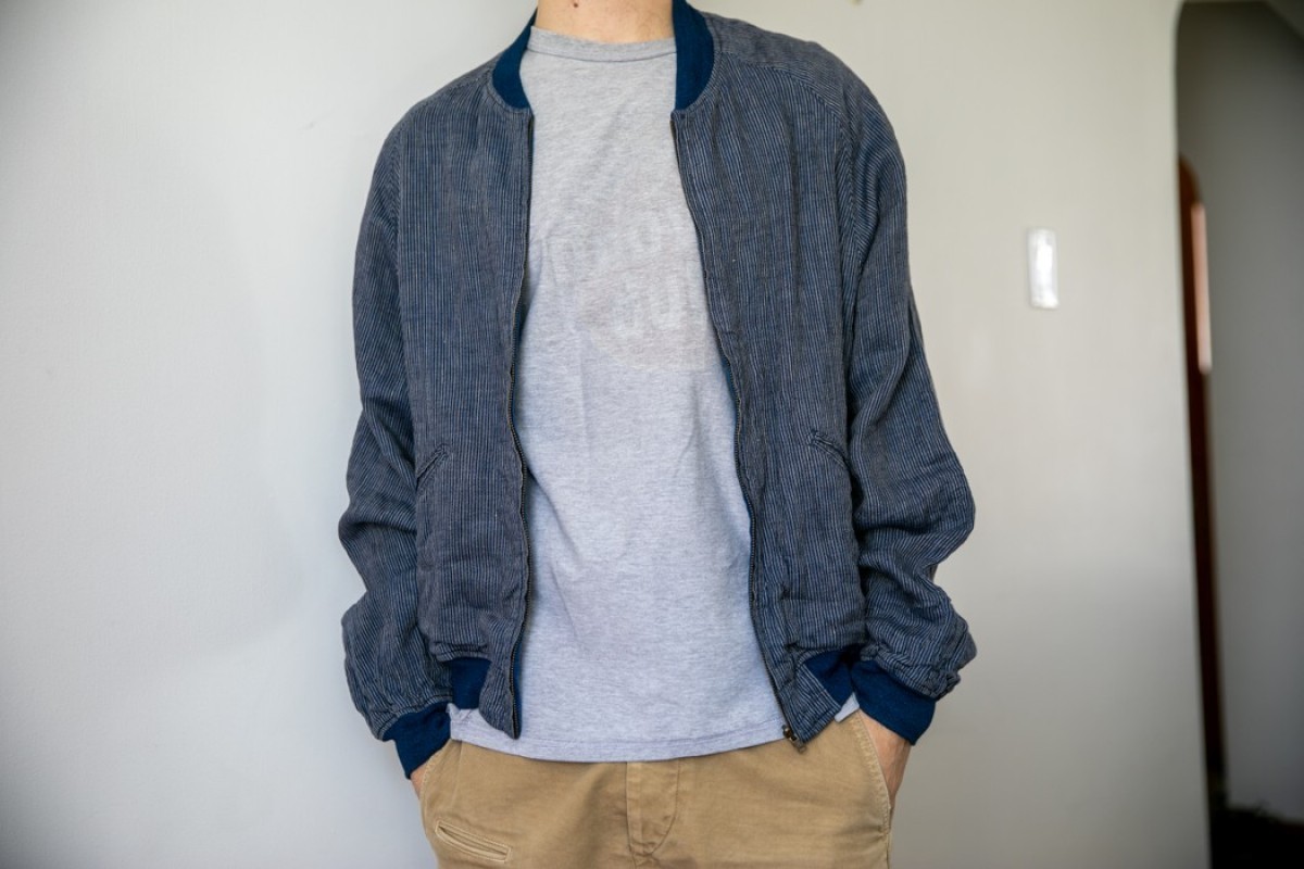 Kapital Kountry - Kapital indigo Linen bomber light jacket - 1