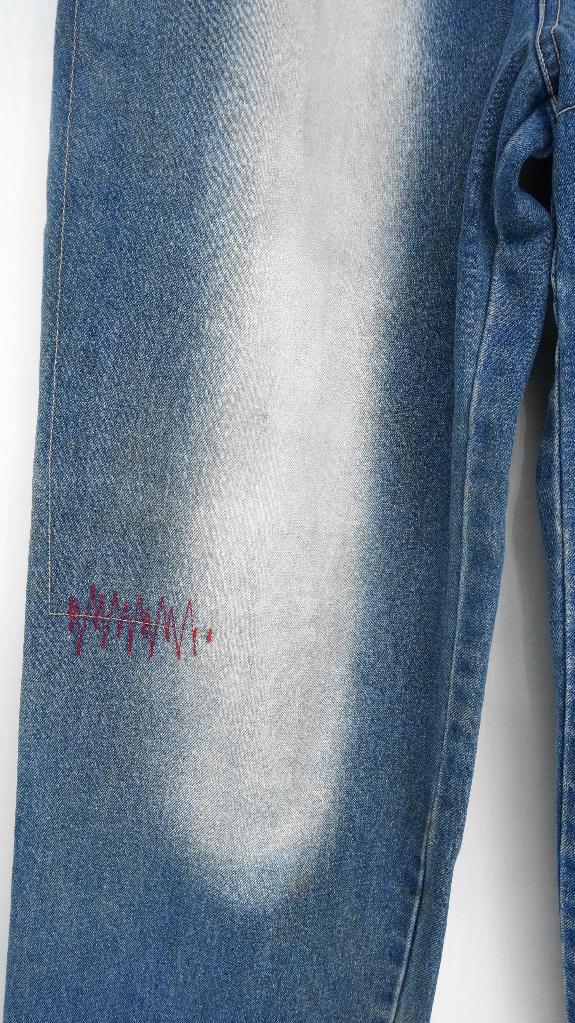 Distressed Denim - 🔥 90s Vintage DOGTOWN Distressed Baggy Worn Jeans - 8