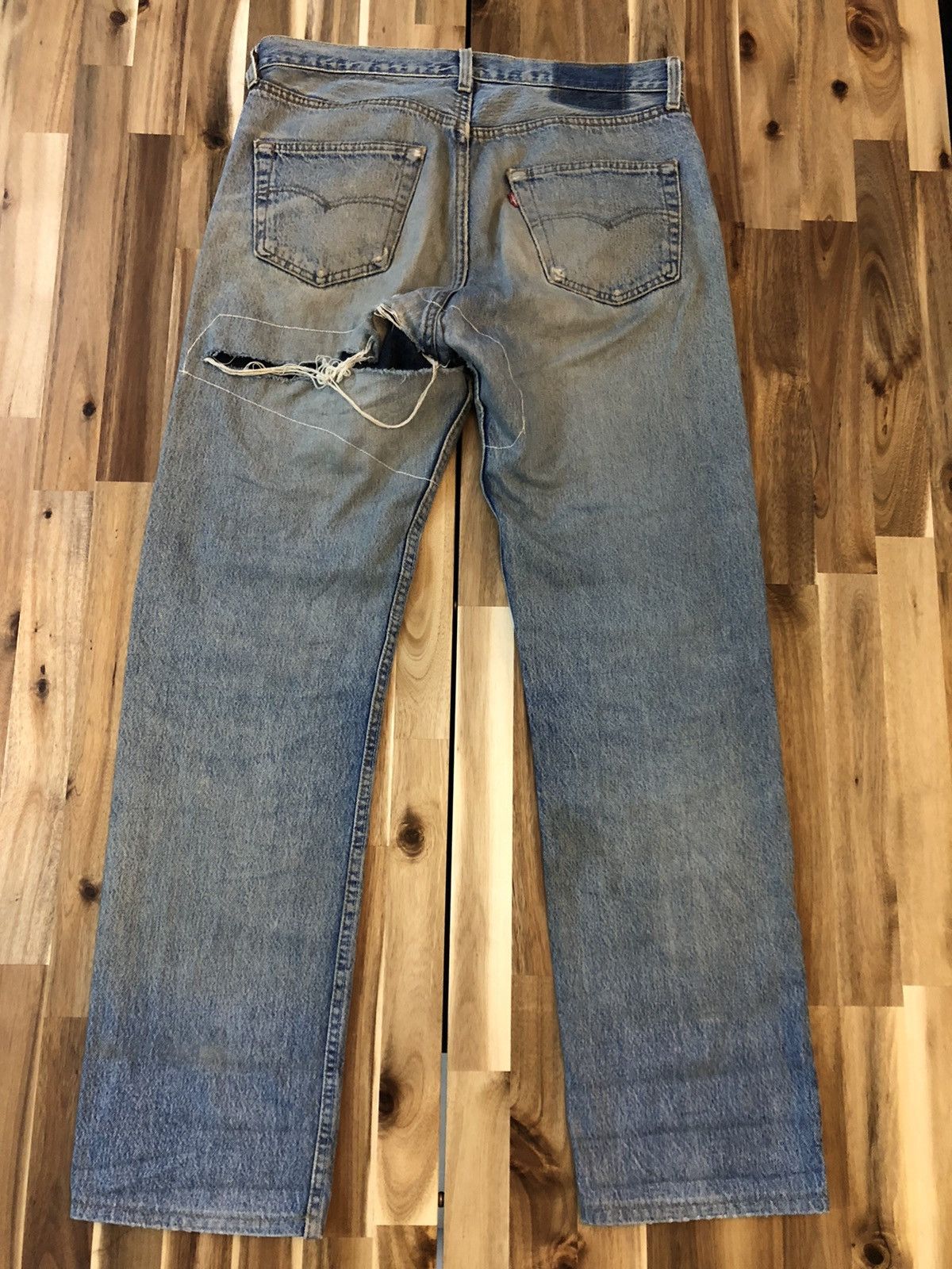 Vintage Levis 501 Button 524 Custom Denim Jeans - 2