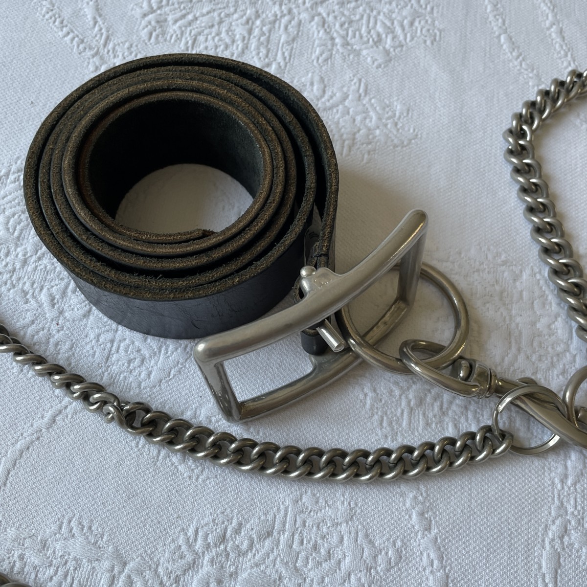 CDGH+ AW06 Cowhide Chain Belt