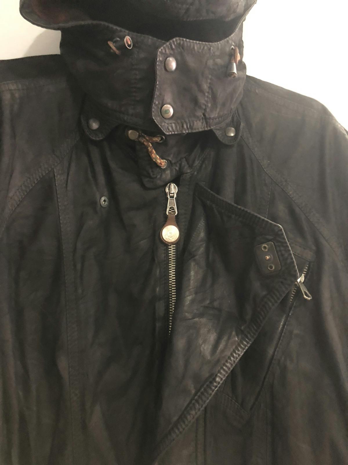🔥1of1 ERMENEGILDO ZEGNA Pelle Leather Jacket Hoodie Italy - 4
