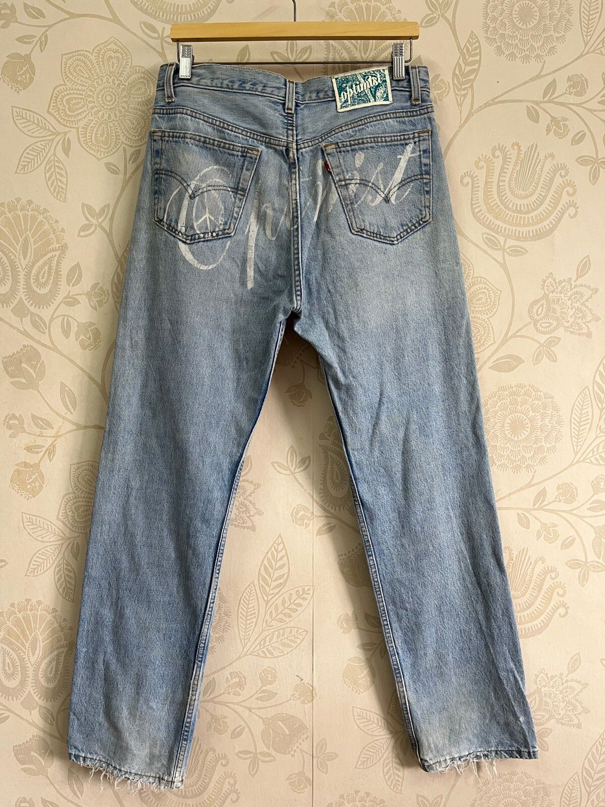 Vintage Levis 501 X Optimist Buttons Crafted - 2