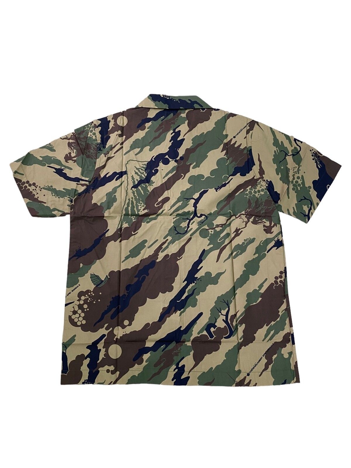 Maharishi Woodland Camo Camp Collar Shirt - 6