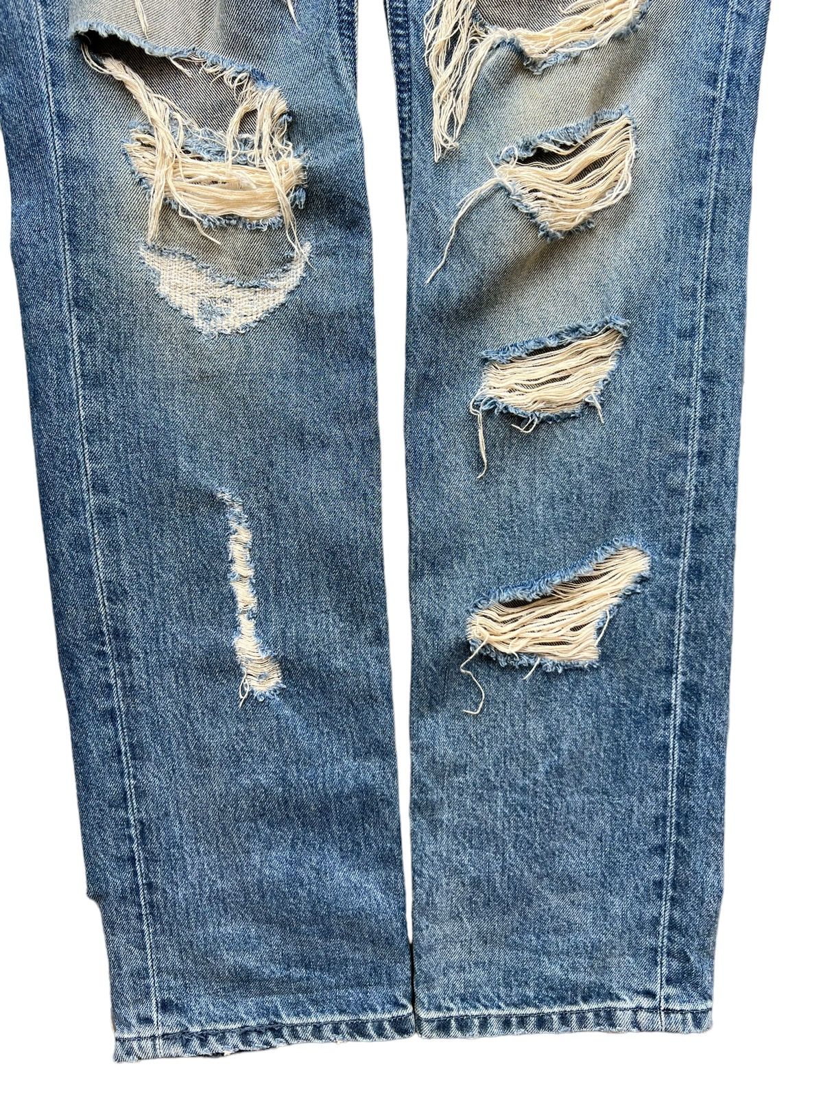 💥Rare💥 Diesel Distressed Ripped Thrashed Denim Jeans 31x31.5 - 5