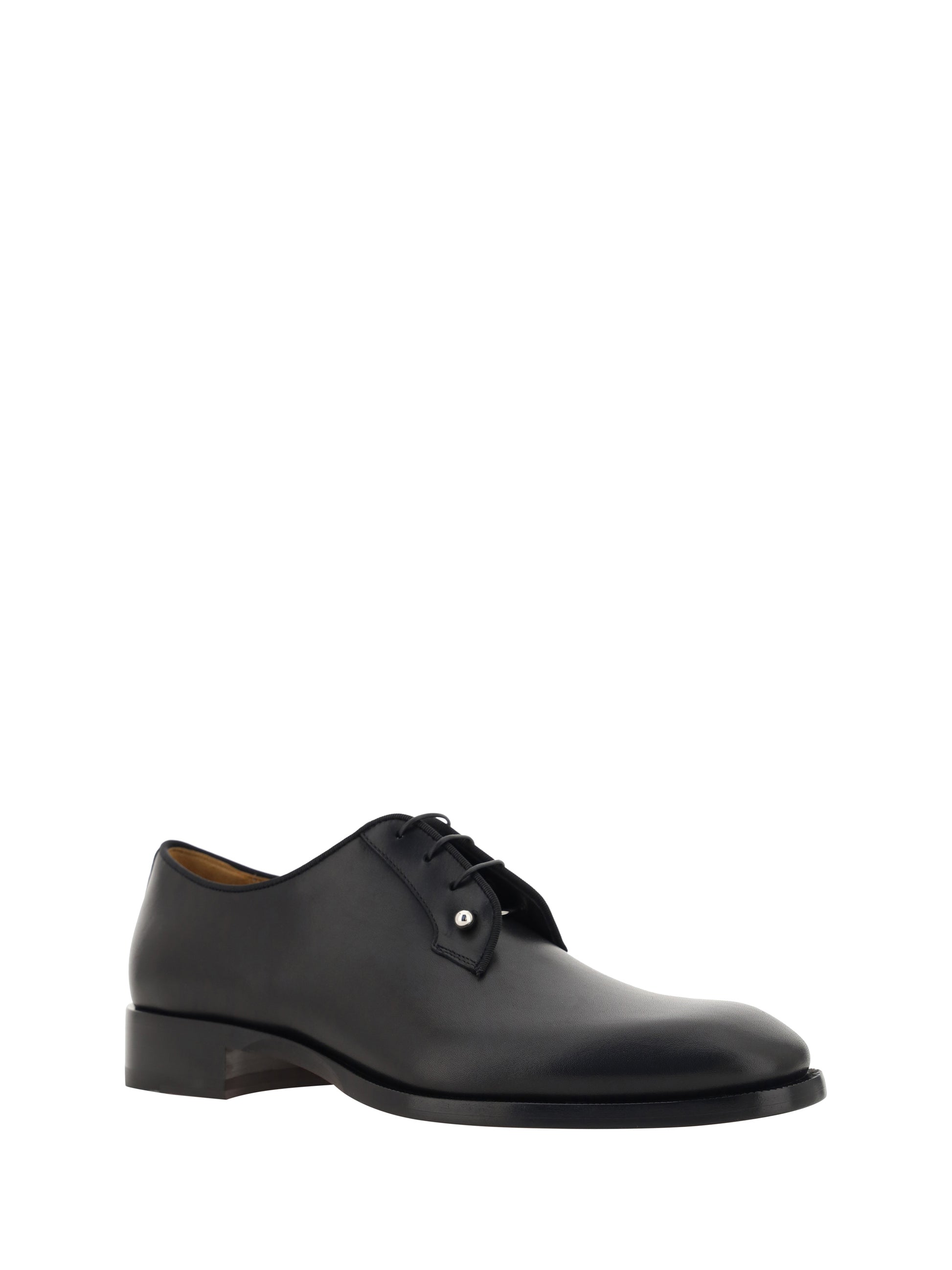 Chambeliss Grosgrain-Trimmed Embellished Leather Derby Shoes - 1