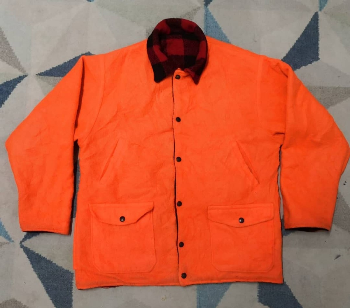 Flannel - 2 in 1 Reversible Codet Wool Jacket - 4