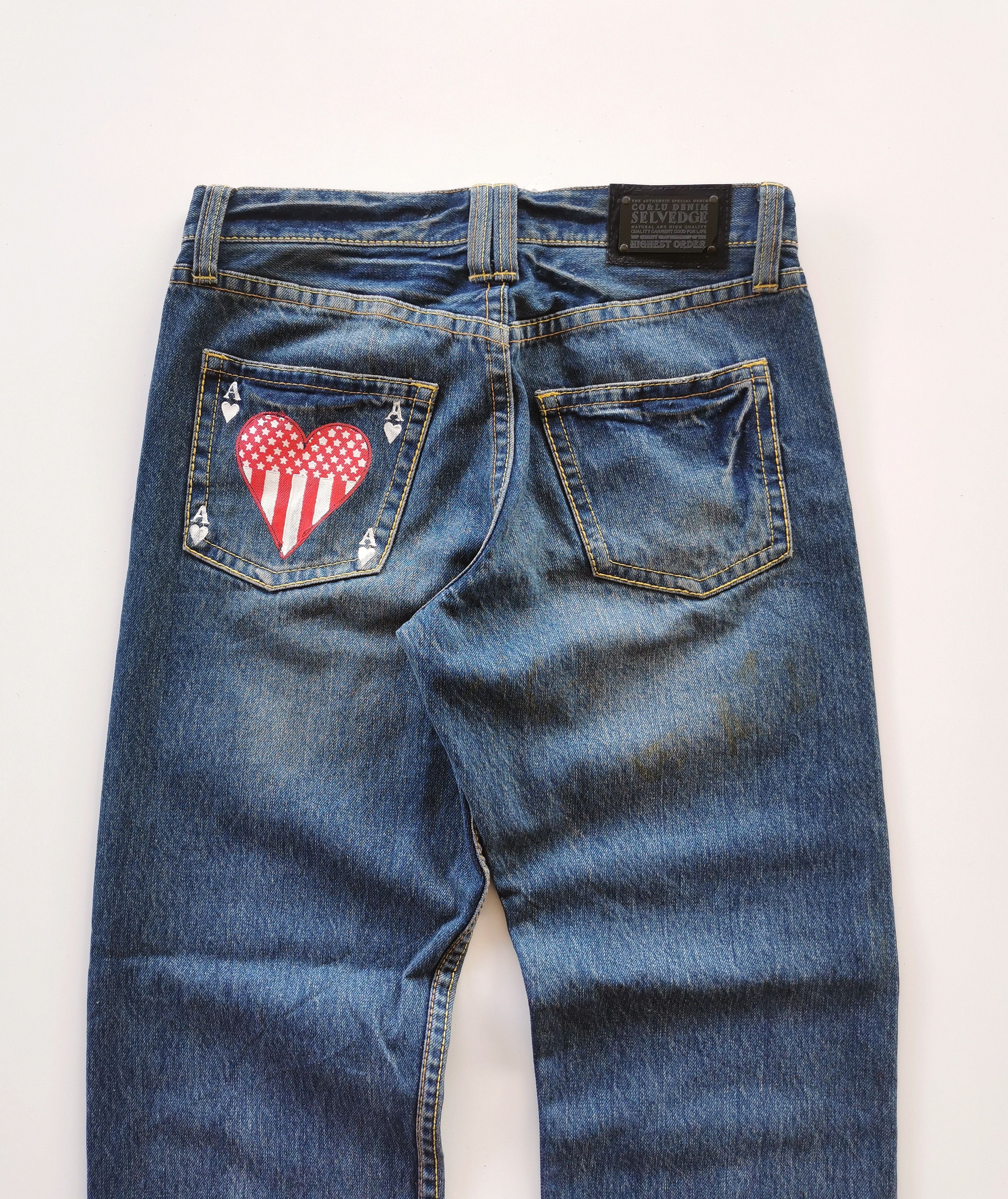 If Six Was Nine - CoAndLu Casino Printed Selvedge Denim Jeans - 7