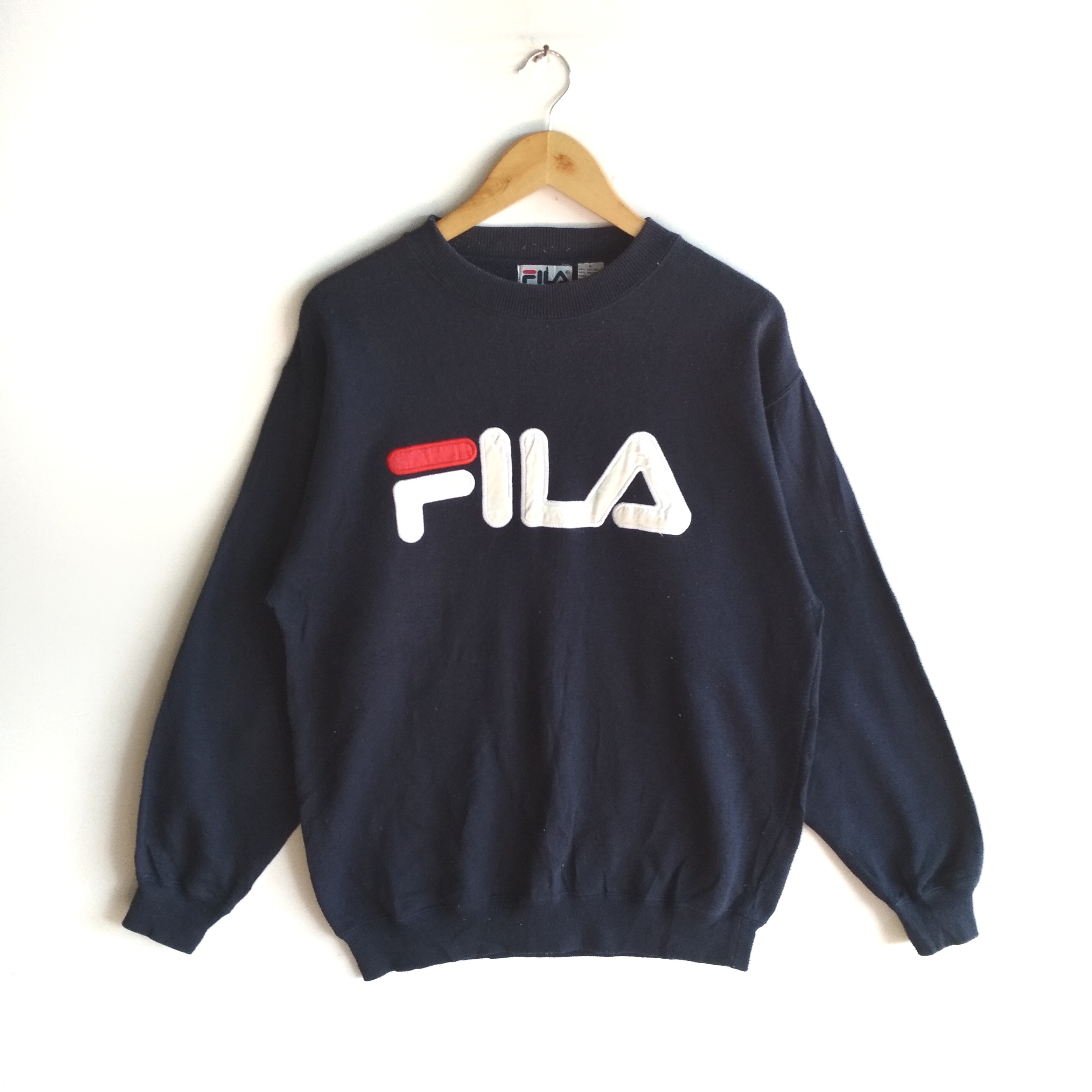 Fila - FILA Big Logo Embroidery Front and Back Sweatshirt - 1