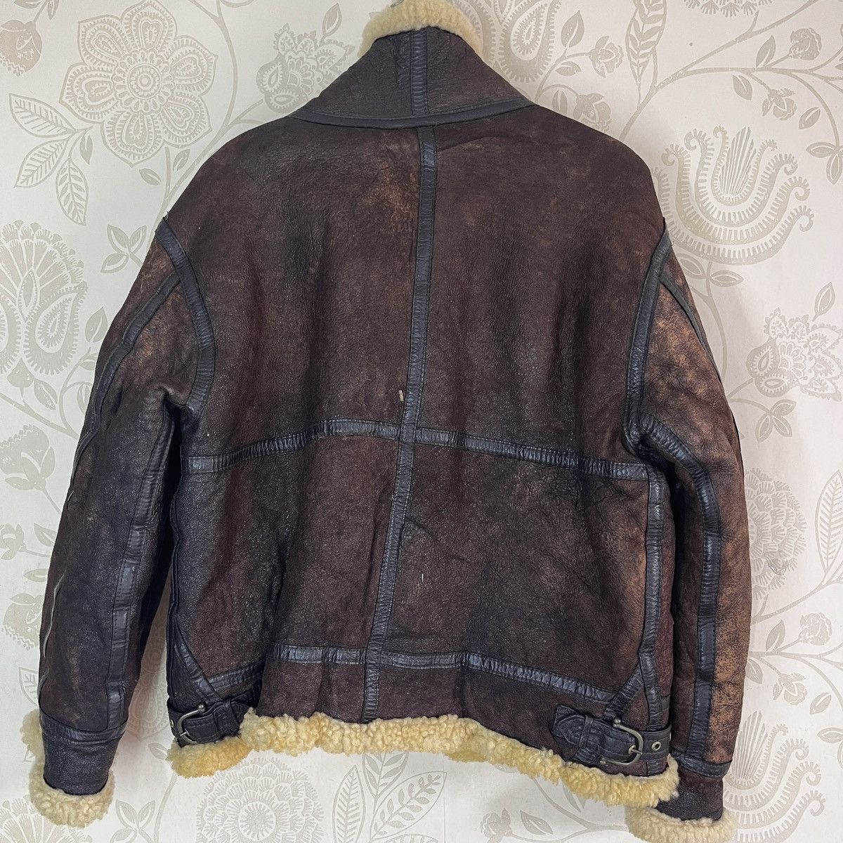 Vintage - Resident Evil B3 SheepSkin Leather Coat Jacket Japan - 3