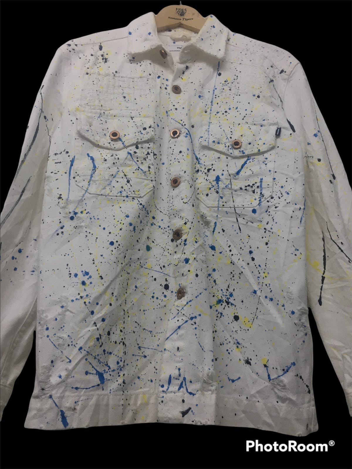 Diesel Distressed Painted Denim jacket - 2