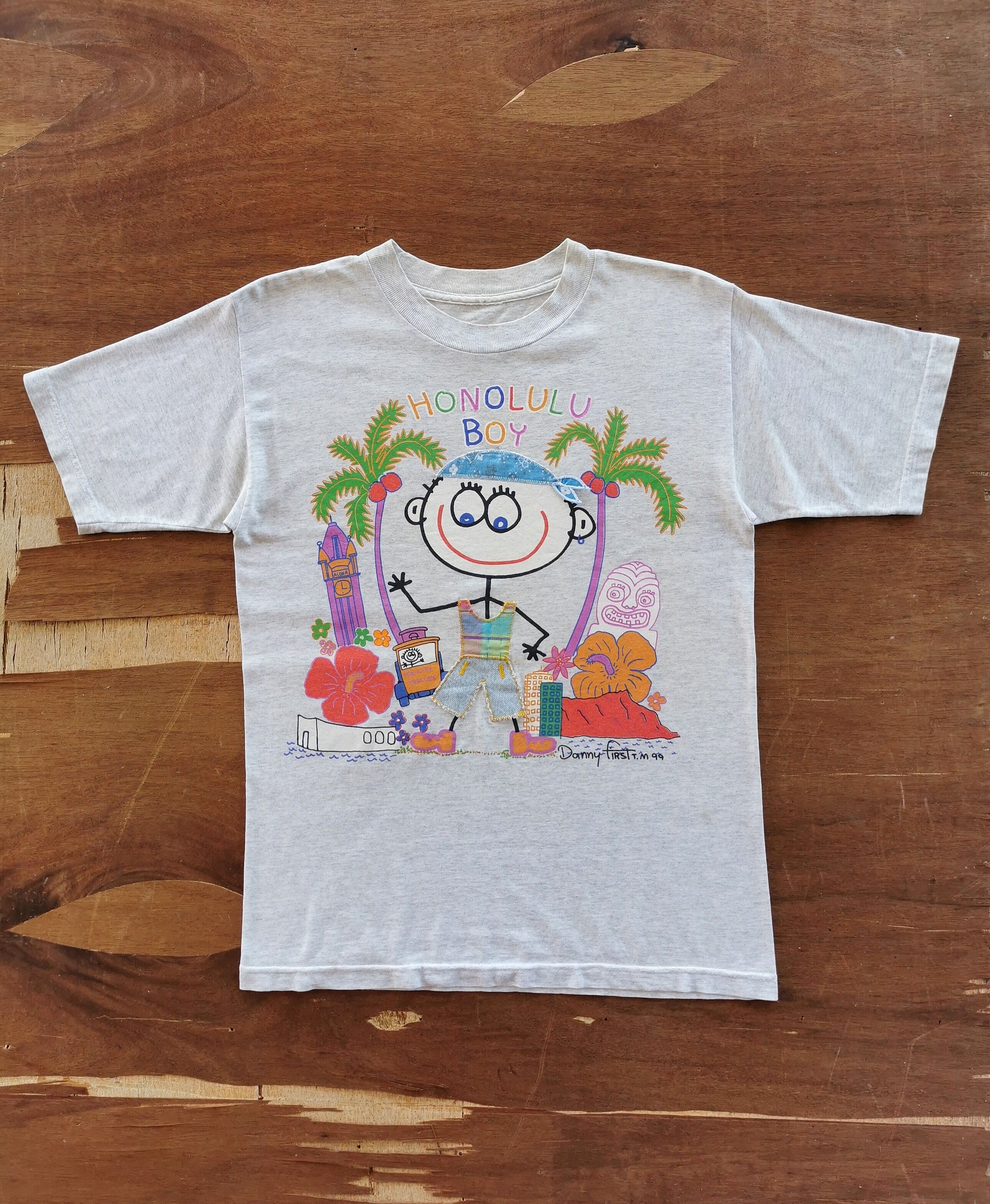 1999 Vintage Danny First Honolulu Boy Tshirt - 8