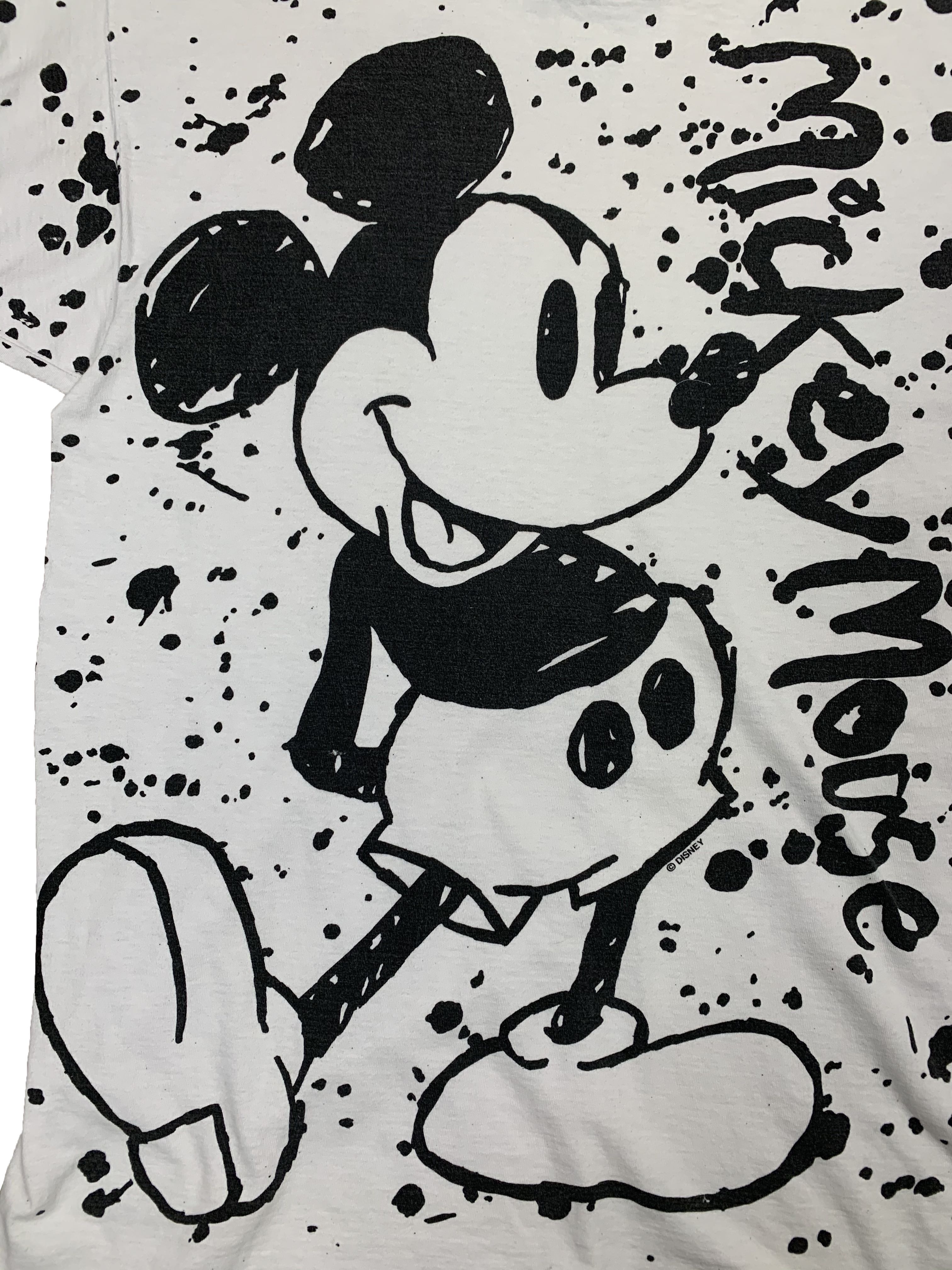 Vintage Mickey Mouse T Shirt Disney Dalmatians All Over Print Shirt Black White Tee 90s TShirt Men Shirt Women Shirt Cartoon - 6
