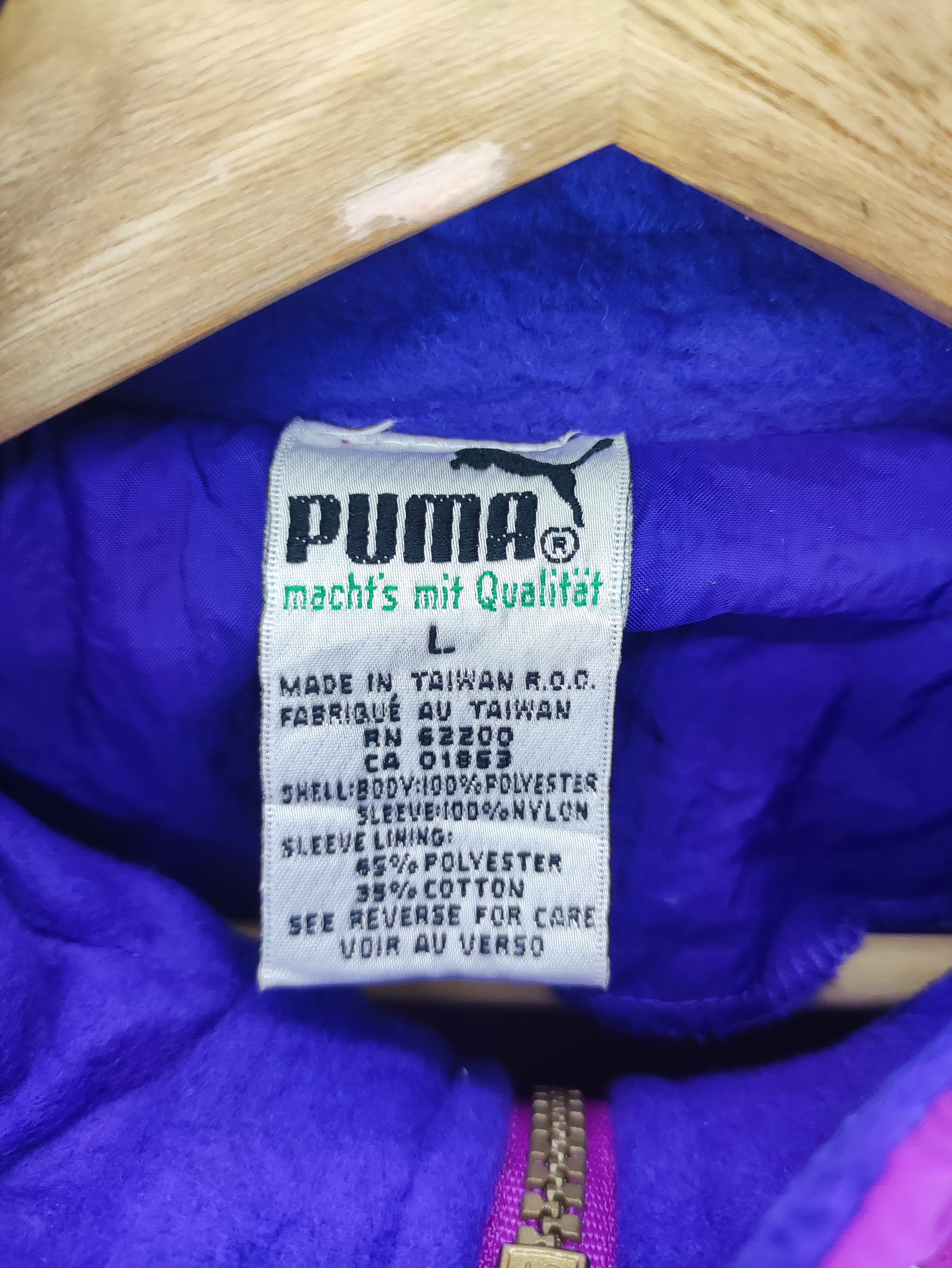 Vintage Puma Fleece Jacket Zipper - 2