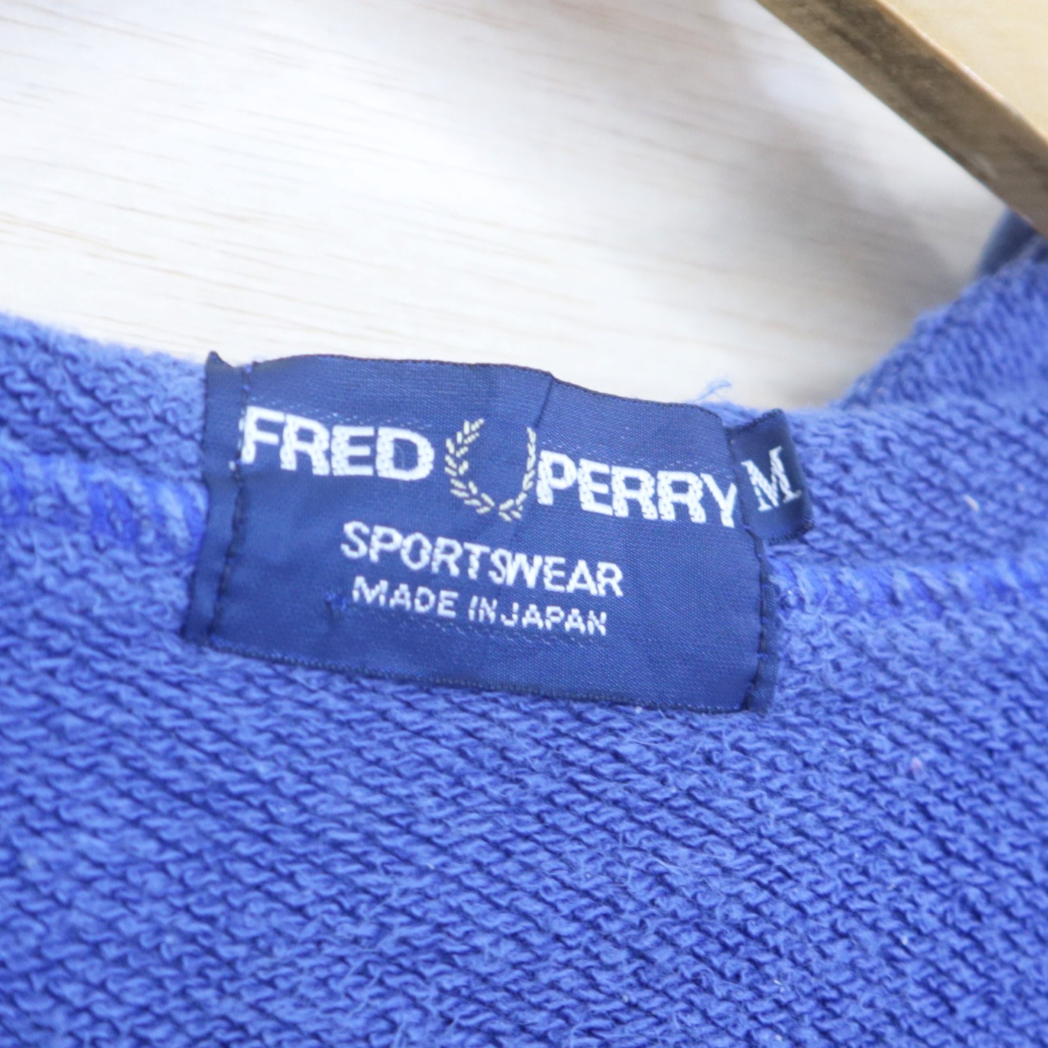 Vintage 90s FRED PERRY 1930 London England Big Logo Sweater Sweatshirt Hoodie Made In Japan - 4