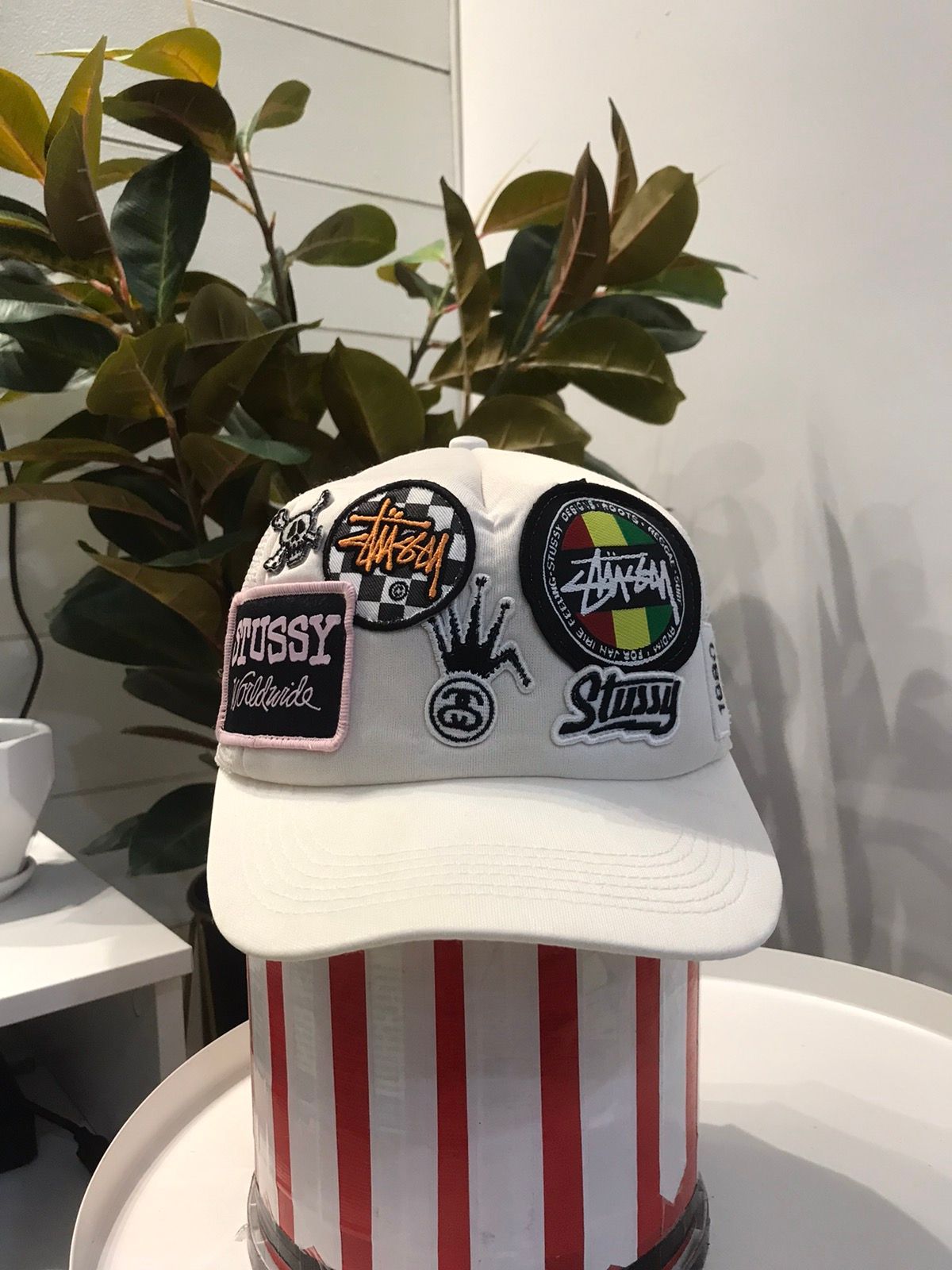 OG Vintage Stussy Crown Logo Patches All Logo Trucker Hat