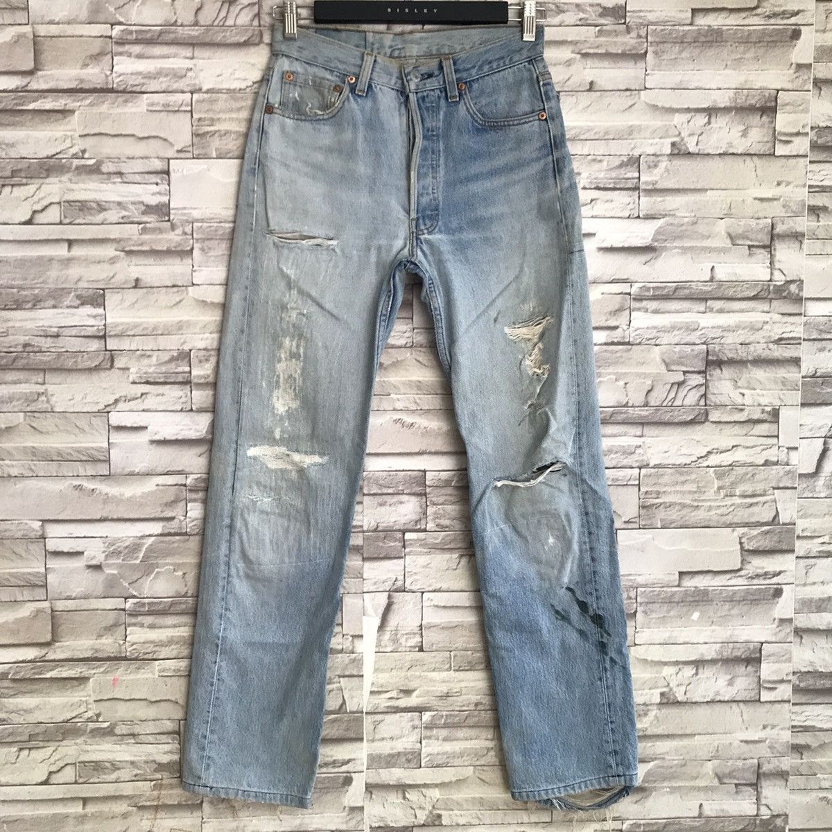 Vintage 80s Levis 501 Distressed Butler Jeans Made in USA - 3