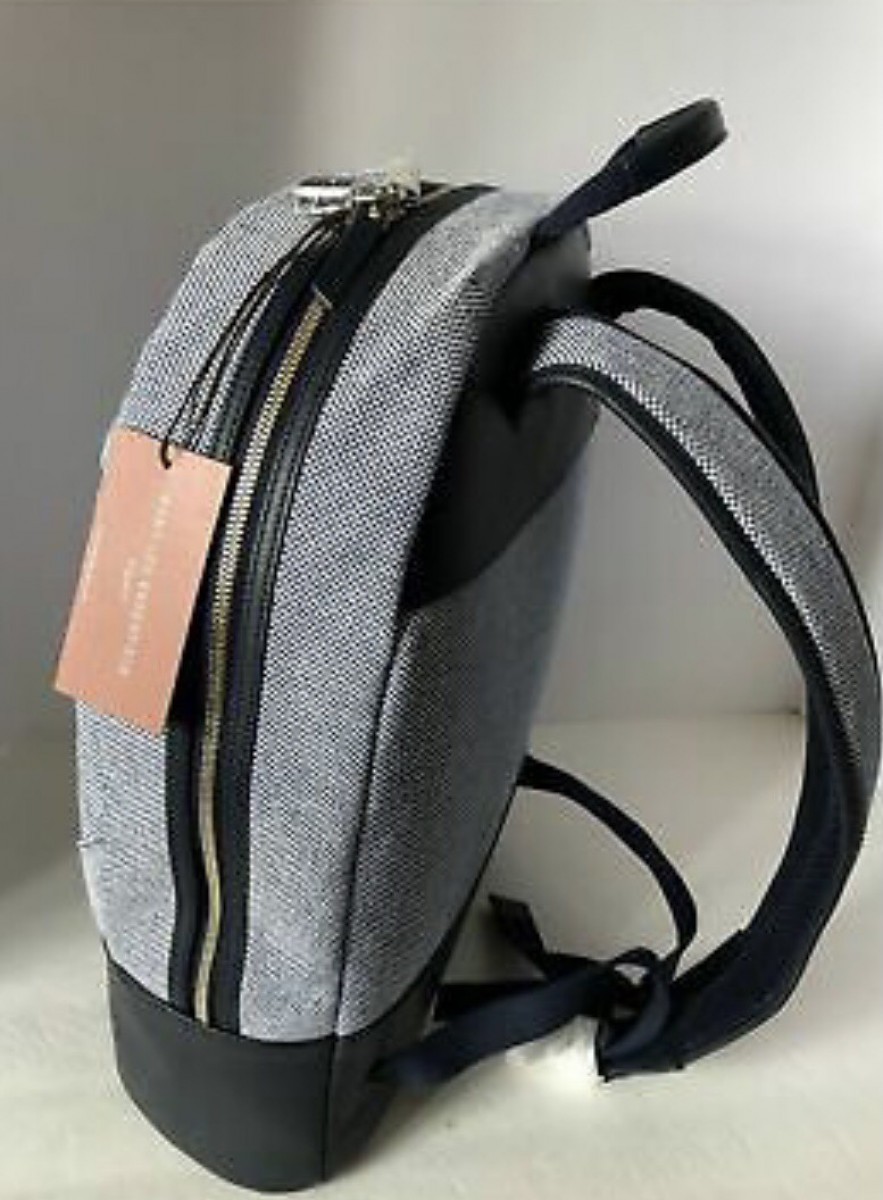 Want les Essentiel Kastrup II Navy Backpack Leather Nylon - 7