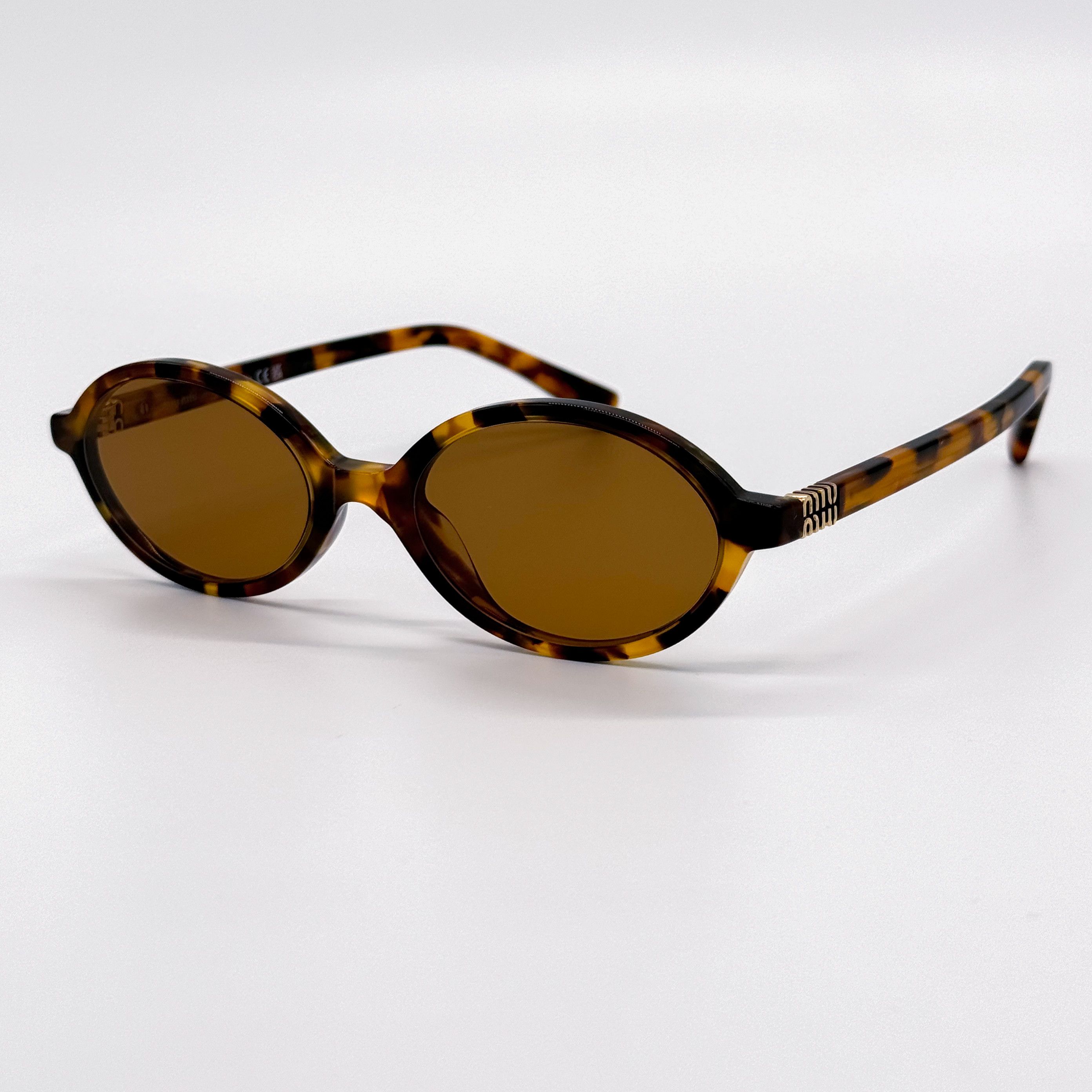 NEW MIU MIU SMU 04Z 19P2Z1 BROWN SUNGLASSES MU04ZS 19P2Z1 - 3