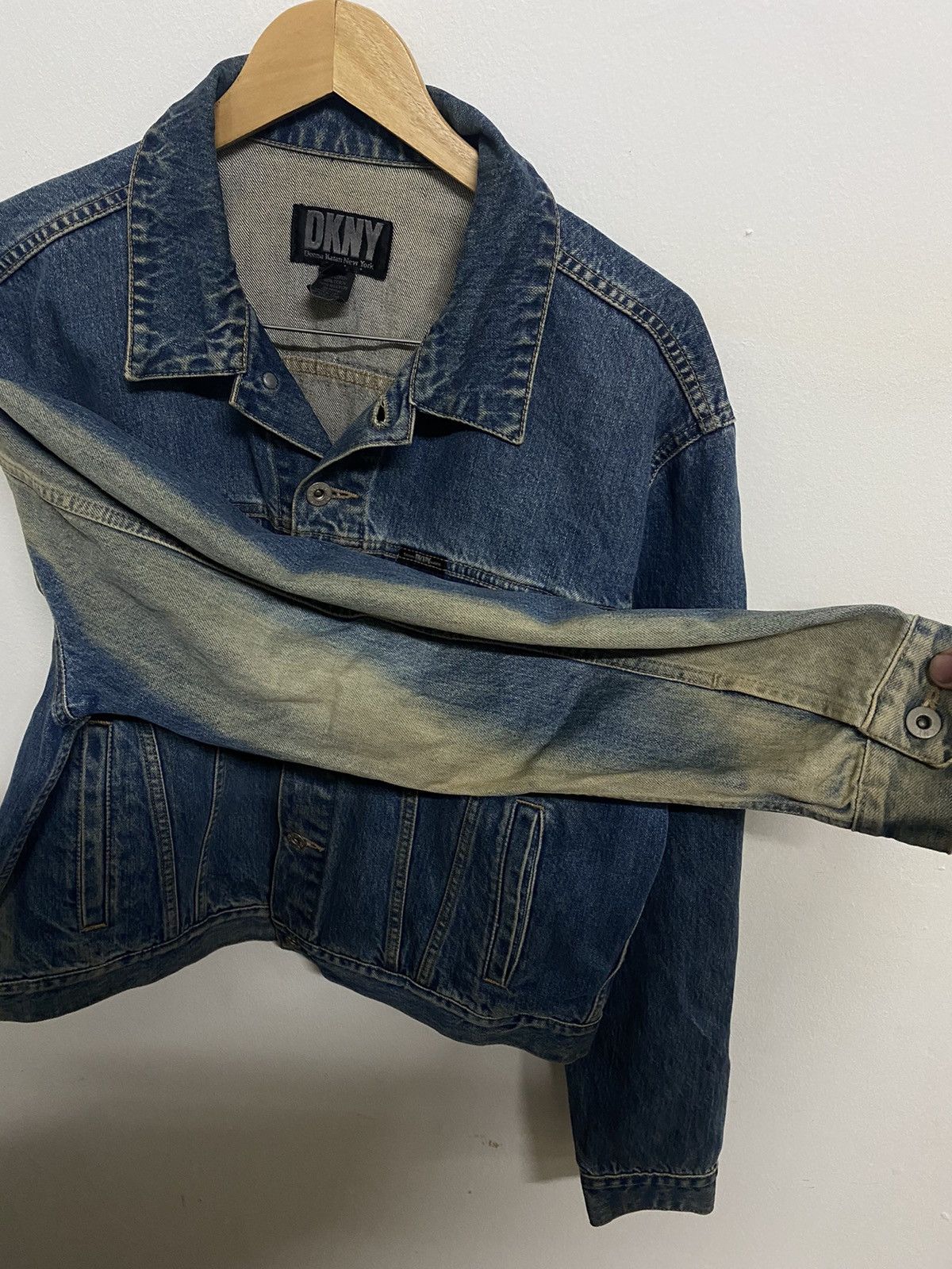 Vintage DKNY Denim Jacket Sunfaded - 5