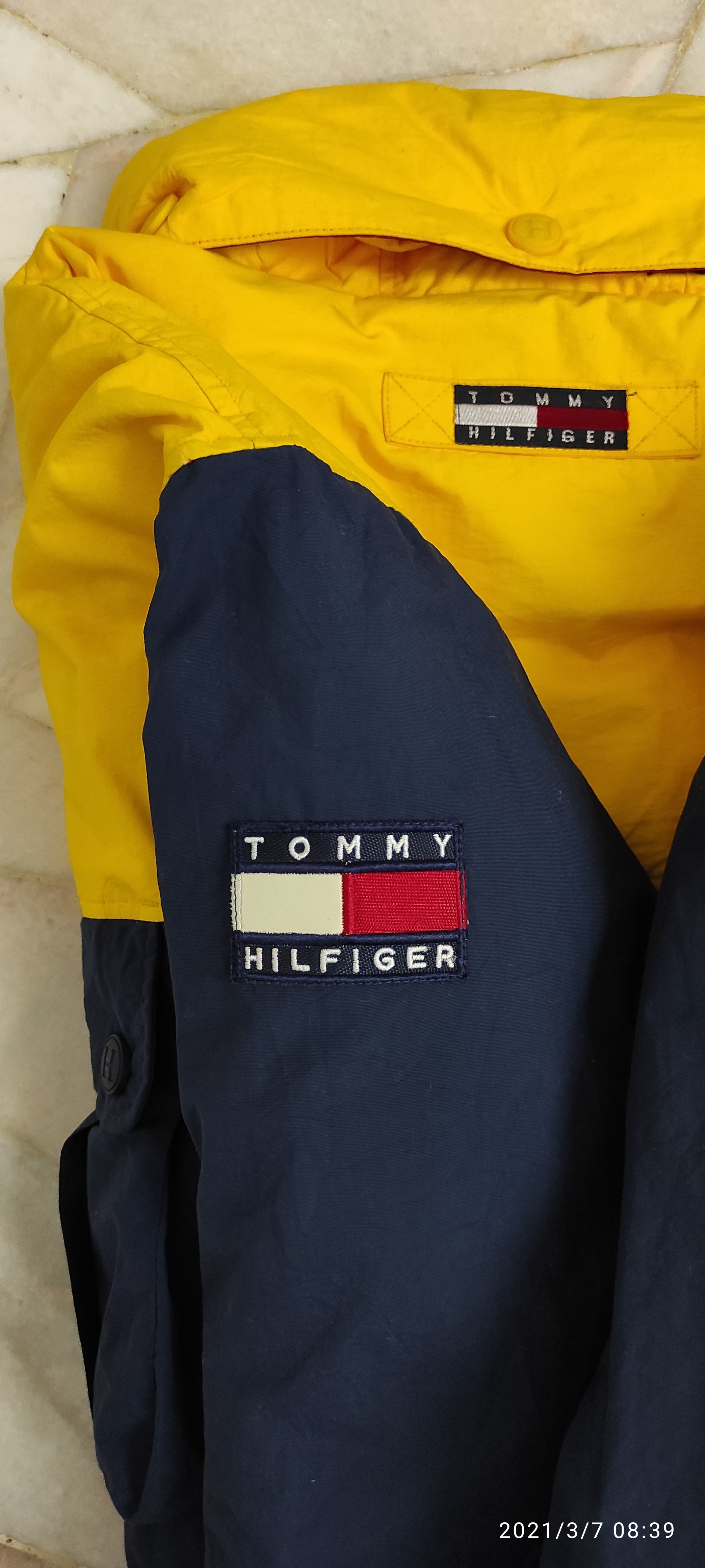 Tommy Hilfiger - Vintage 90's Tommy Hilfiger Duck Down Puffer Anorak hidden coat Jacket - 17