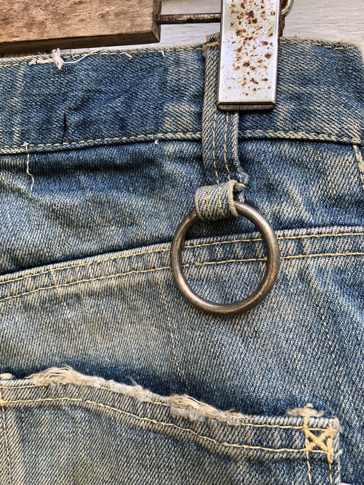 💯Felir💯Discovered Distressed Bush Pocket Pant Jean - 10