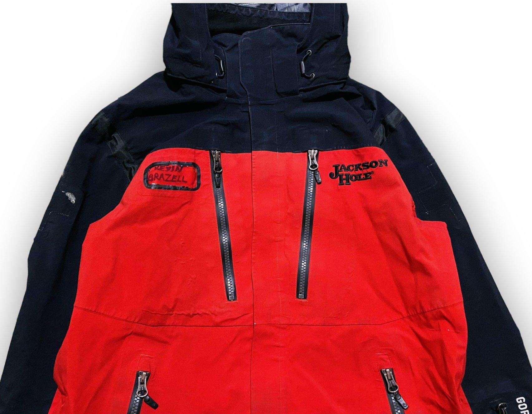 Marmot Gore Tex Pro Ski Patrol Jacket Black Red Jackson Hole - 2