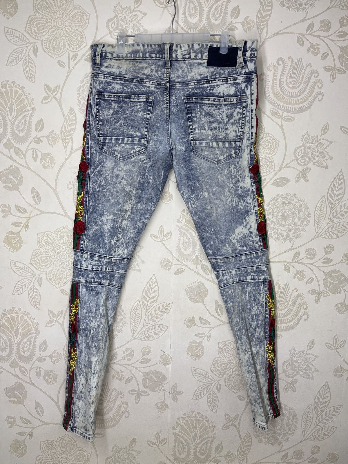 Avant Garde - Acid Wash Distressed SMOKE RISE Denim Jeans Japan - 2