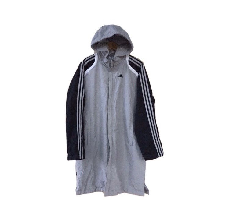 Adidas coach jacket Parka Sherpa fleece Inside long jacket - 1