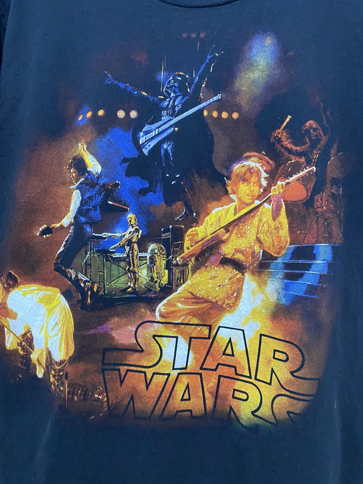 Vintage Y2K Star Wars Rock Band Concert Movie Poster T-Shirt - 5