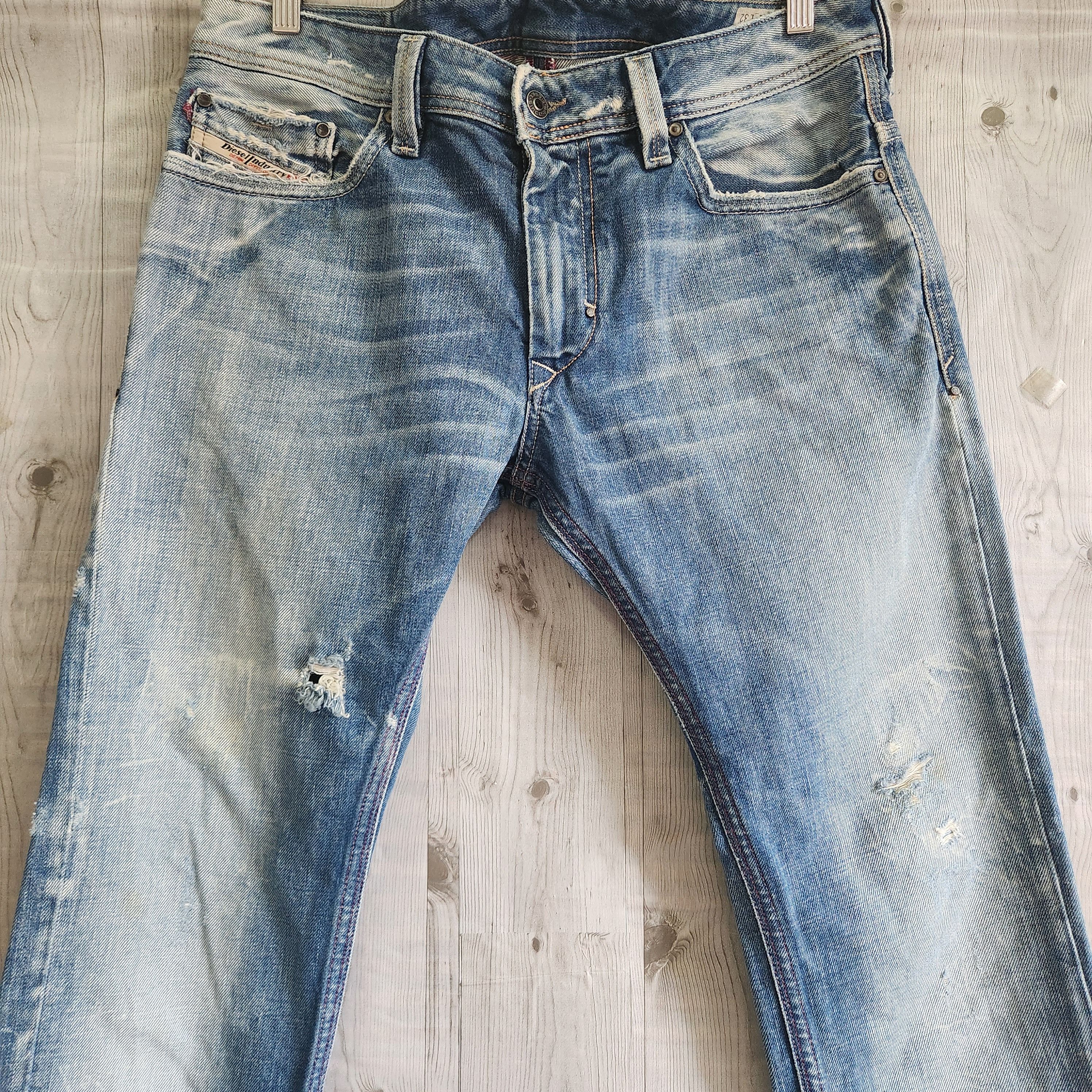 Vintage Diesel Thanaz Distressed Denim Italian Jeans - 19