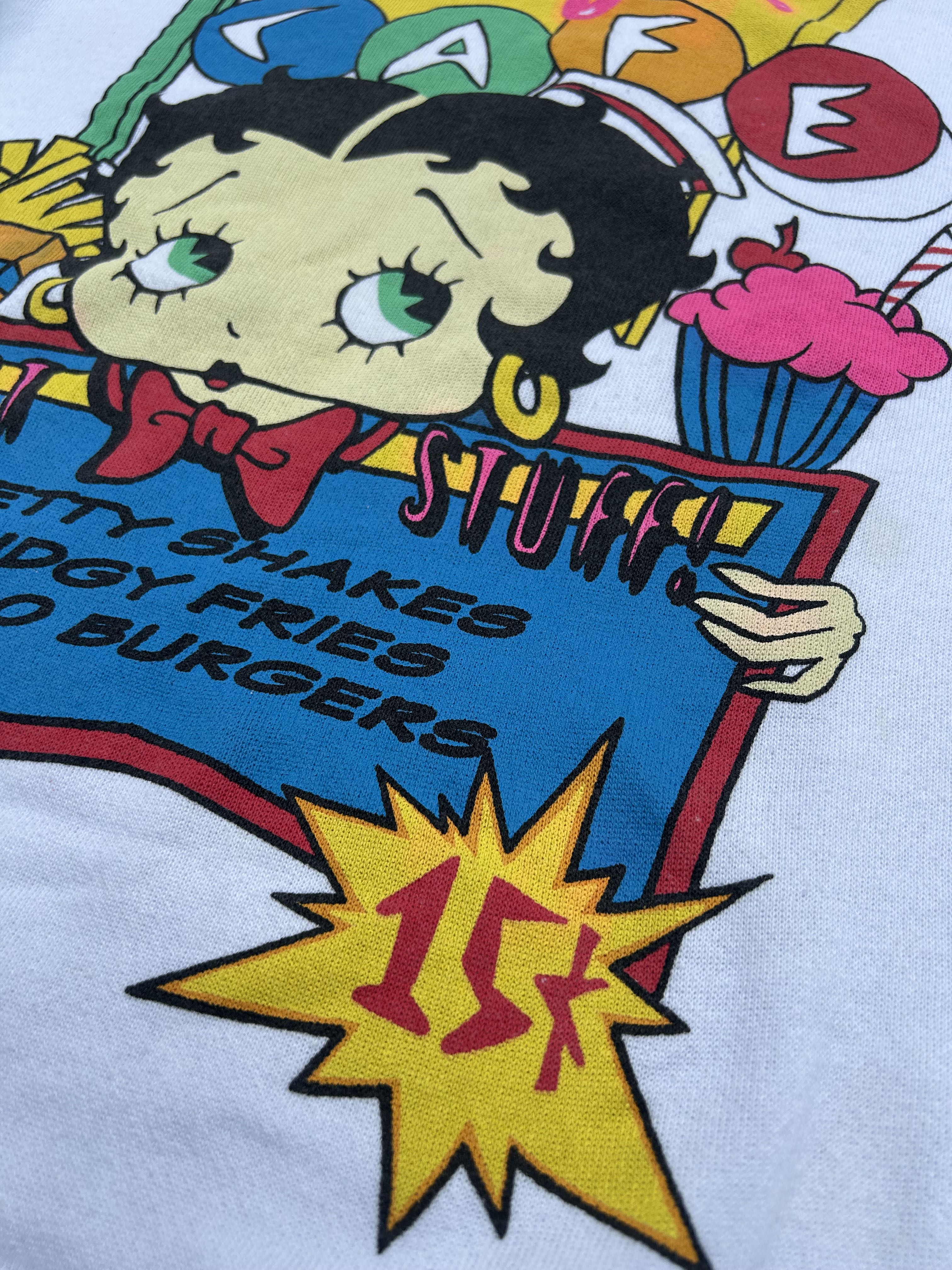 Vintage Betty Boop Cafe Crewneck ©️1994 - 4