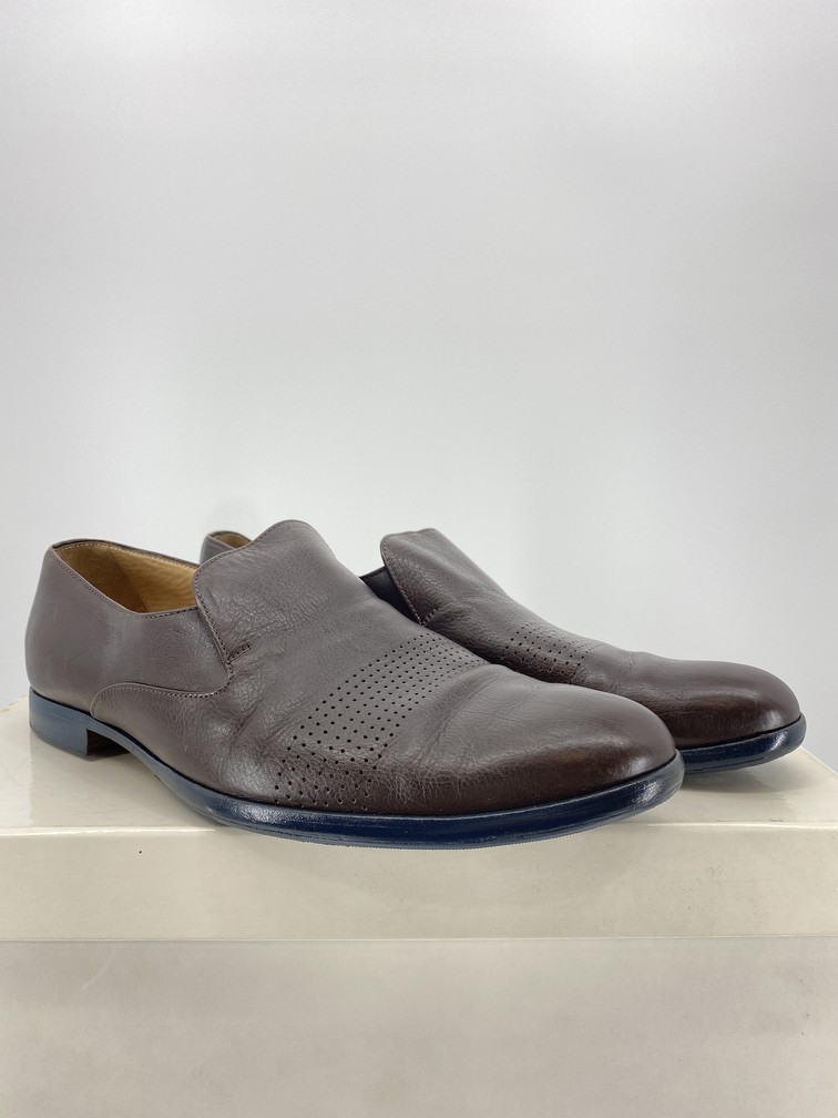 Brown Leather Loafers - 4