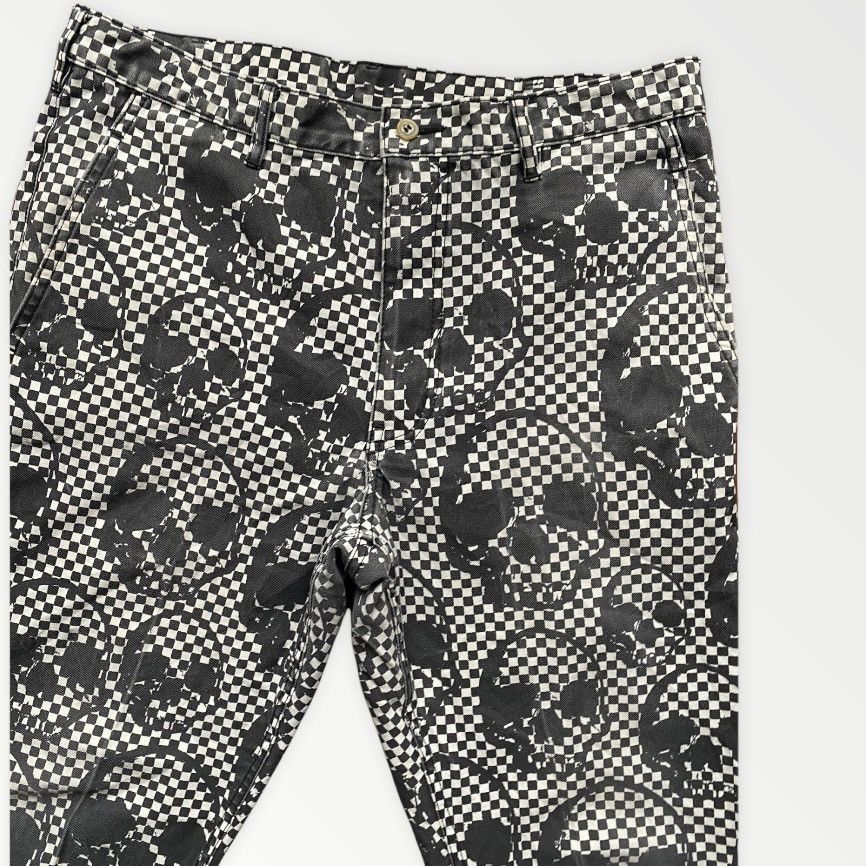 Runway SS11 Skull Checkered Print Pants - 5